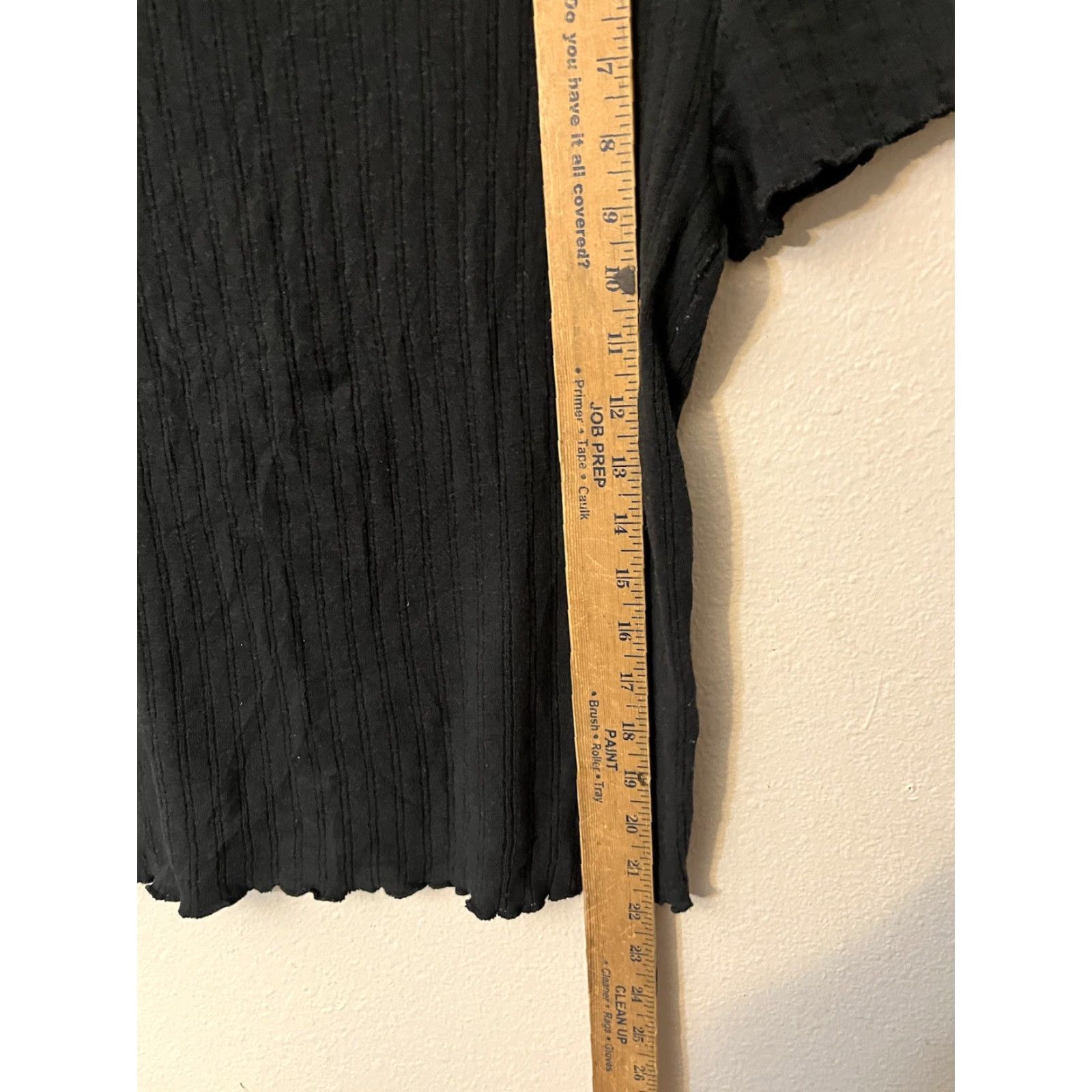 American Eagle Outfitters American Eagle Outfitters Henley T-Shirt Women's Medium Black Size M / US 6-8 / IT 42-44 - 5 Thumbnail