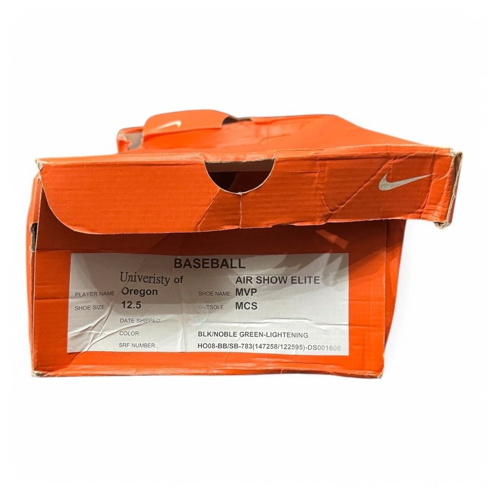 Nike Nike Oregon Ducks Air Show Elite MVP Sample Cleats Sz 12.5 Size US 12.5 / EU 45-46 - 9 Thumbnail