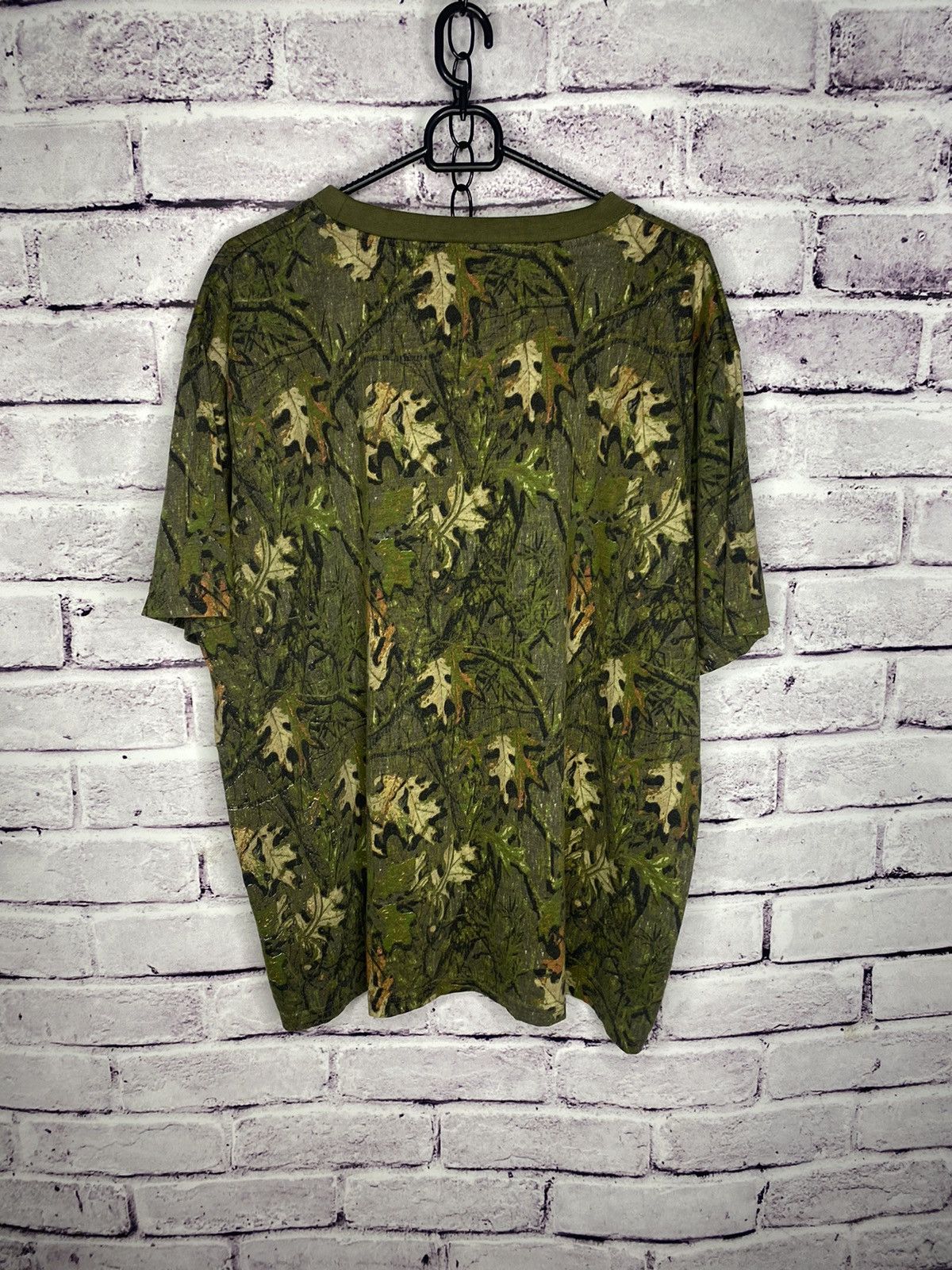 Japanese Brand MENS T-shirt Real Tree Overprint Logo Streatwear y2k Tee Size US XL / EU 56 / 4 - 7 Thumbnail