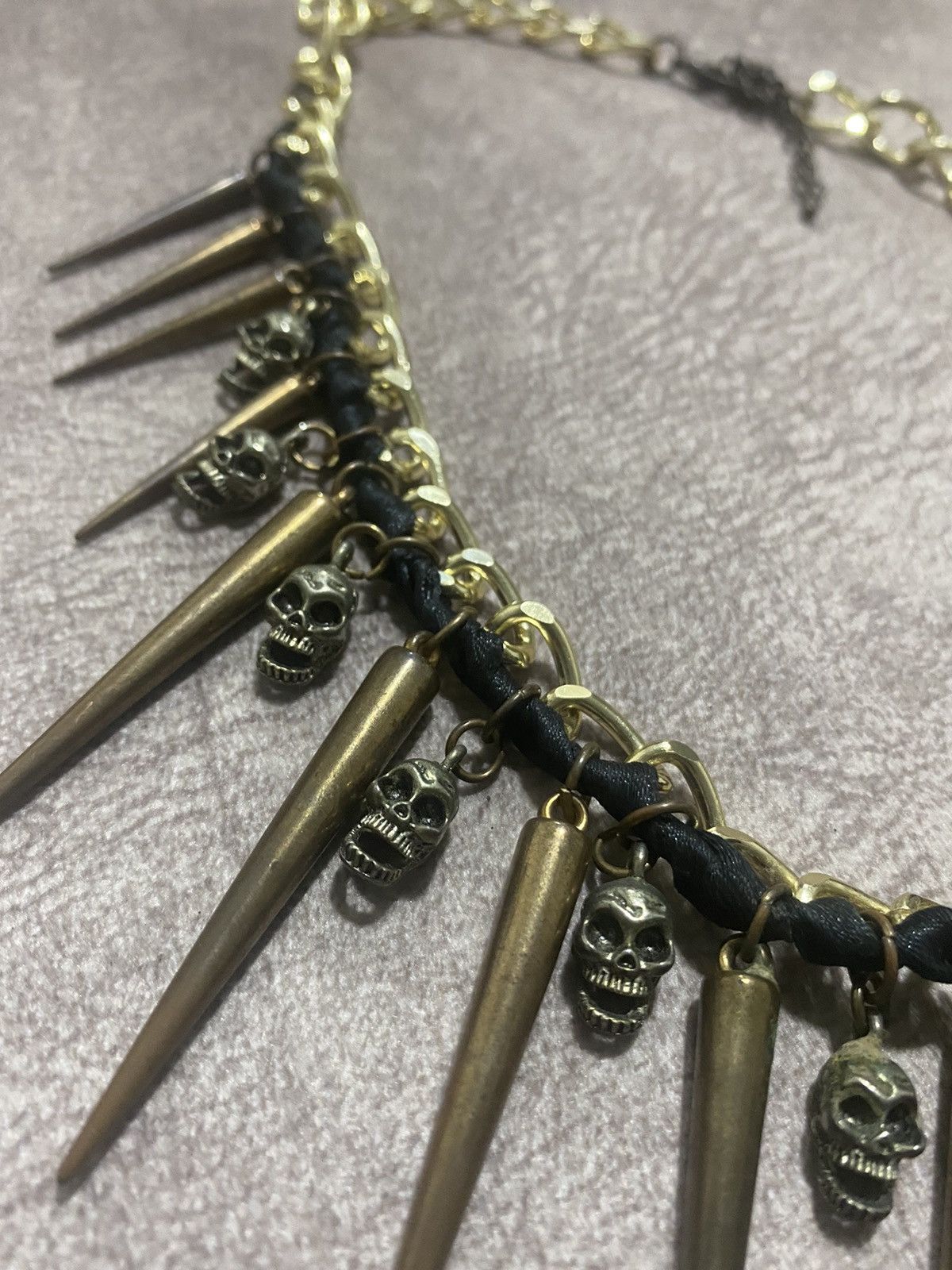 Jean Paul Gaultier Monteros Taxco Mexico + Skulls inspired JPG Spine Necklace Size ONE SIZE - 4 Thumbnail