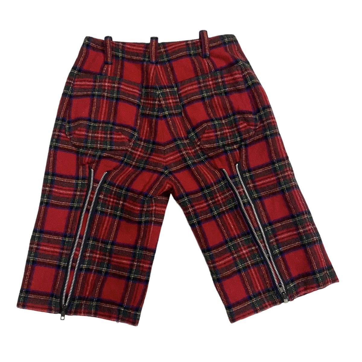 Japanese Brand Milk Punk Bondage tartan wool short pant Size US 30 / EU 46 - 1 Thumbnail