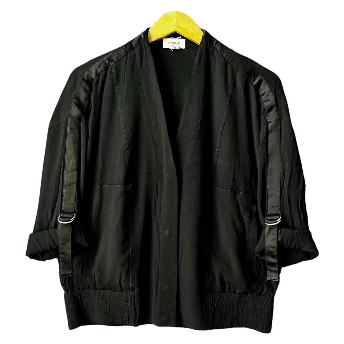 Helmut Lang Helmut Lang D Ring Crepe Black Cardigan Size M / US 6-8 / IT 42-44 - 2 Thumbnail