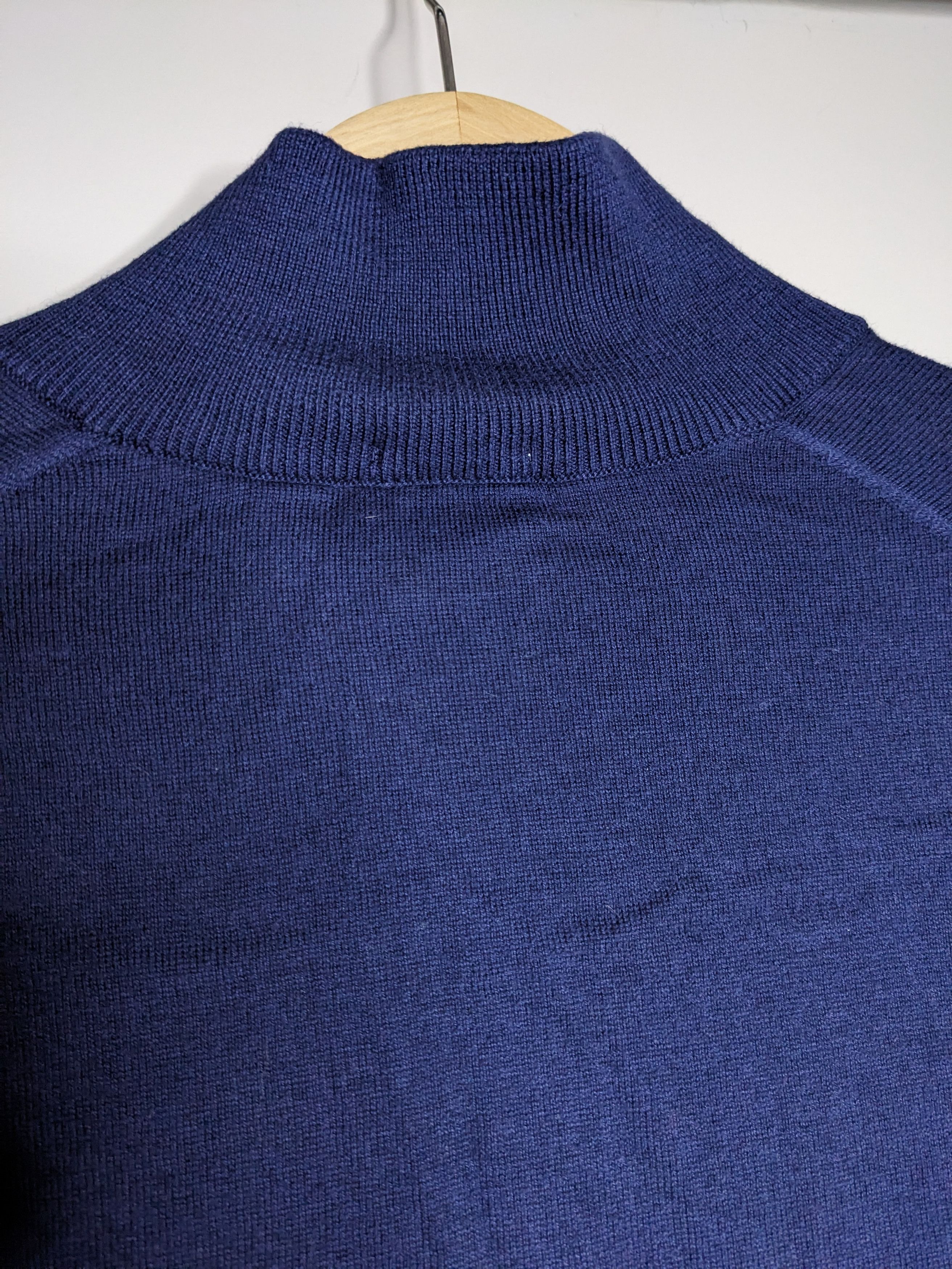Lacoste Lacoste Quarter Zip Knit Sweater Cashmere Mens XL Mock Neck Size US XL / EU 56 / 4 - 4 Thumbnail