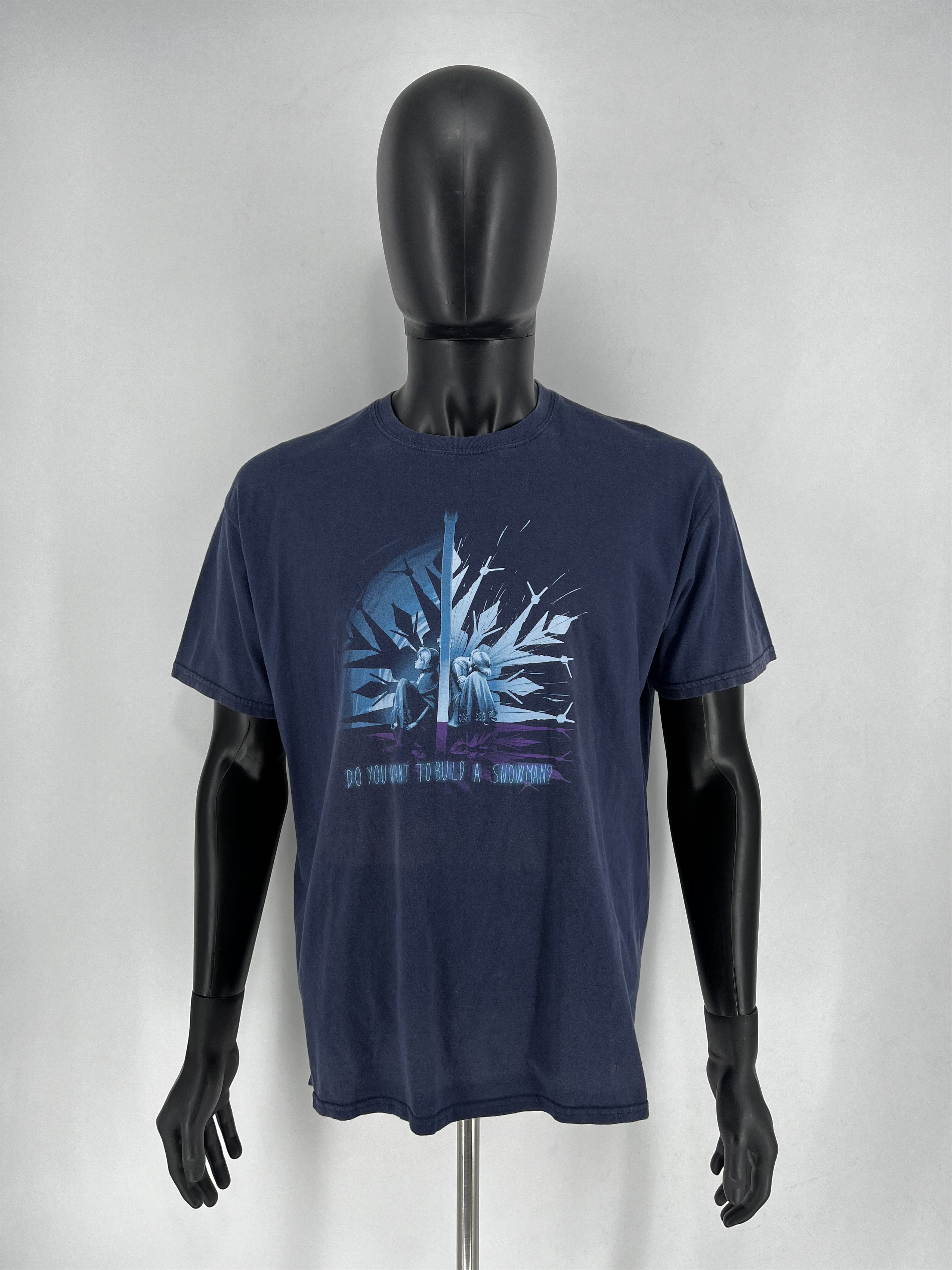 Band Tees × Cartoon Network Limited Edition Frozen Anna Elsa Snowman Faded T-Shirt XL Size US XL / EU 56 / 4 - 3 Thumbnail