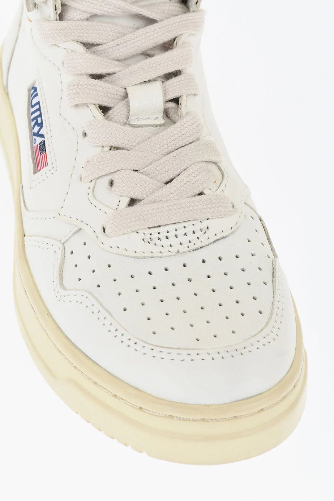 AUTRY og1mm0426 Leather Hi-Top Sneakers in White Size US 5 / IT 35 - 4 Thumbnail