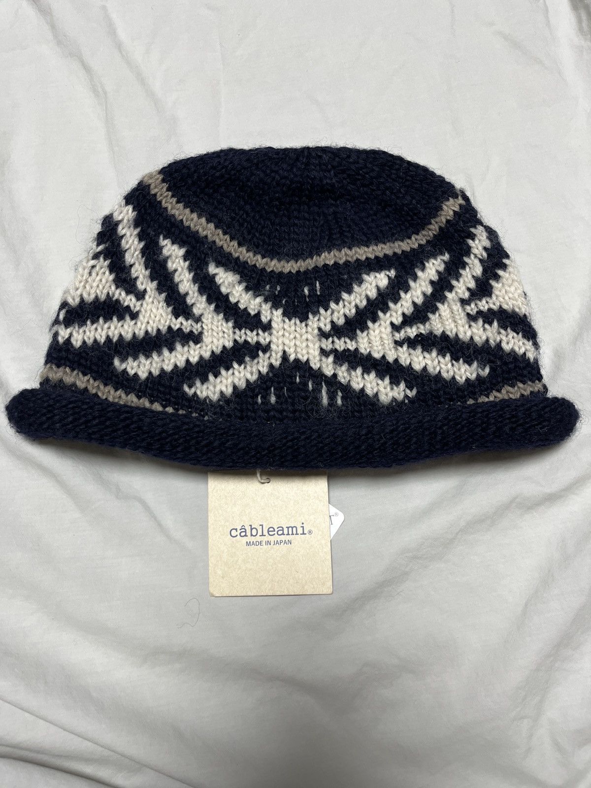 Cableami Cableami wool jacquard knit hat Size ONE SIZE - 3 Thumbnail