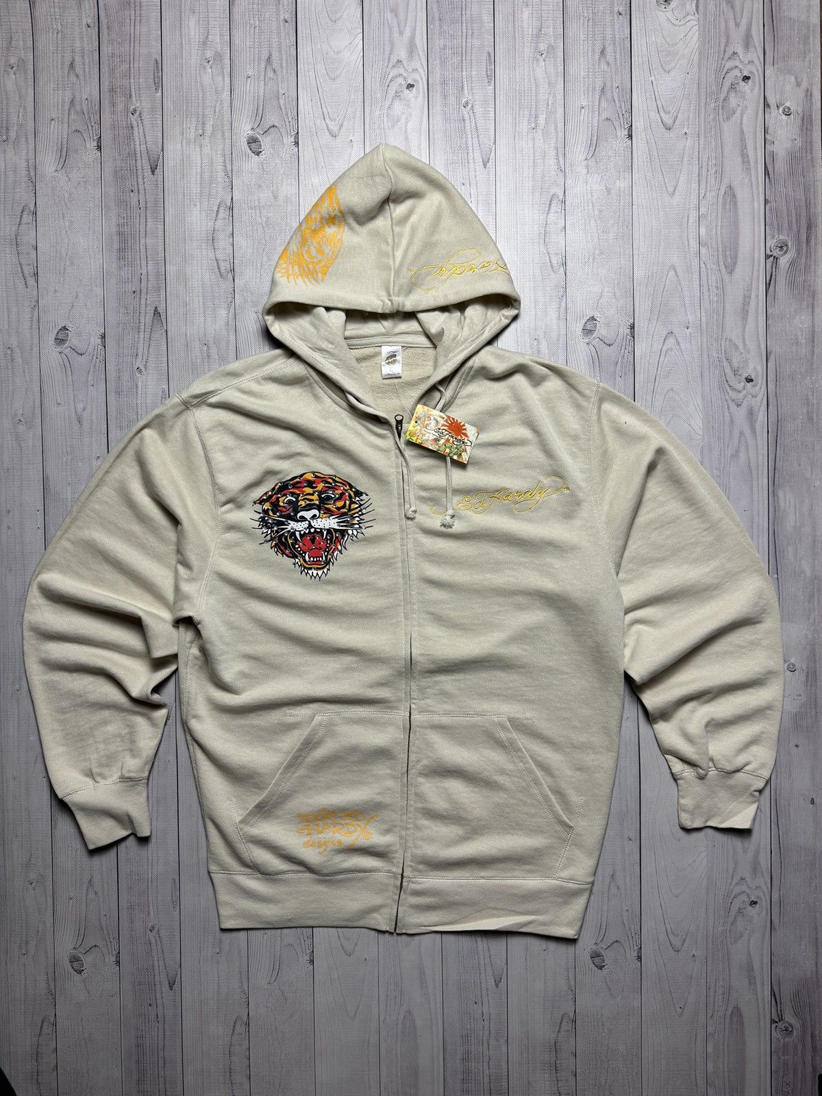 Ed Hardy Ed Hardy by Christian Audigier zip hoodie big logo tiger 2XL Size US XXL / EU 58 / 5 - 7 Thumbnail