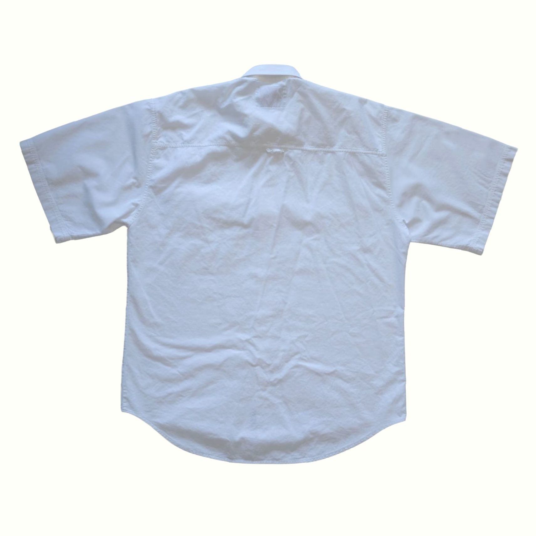 Levi's VINTAGE Levi's Shirt Button-Down Short Sleeve Cotton 1992 90s M White Mens Shirt Size US M / EU 48-50 / 2 - 3 Thumbnail