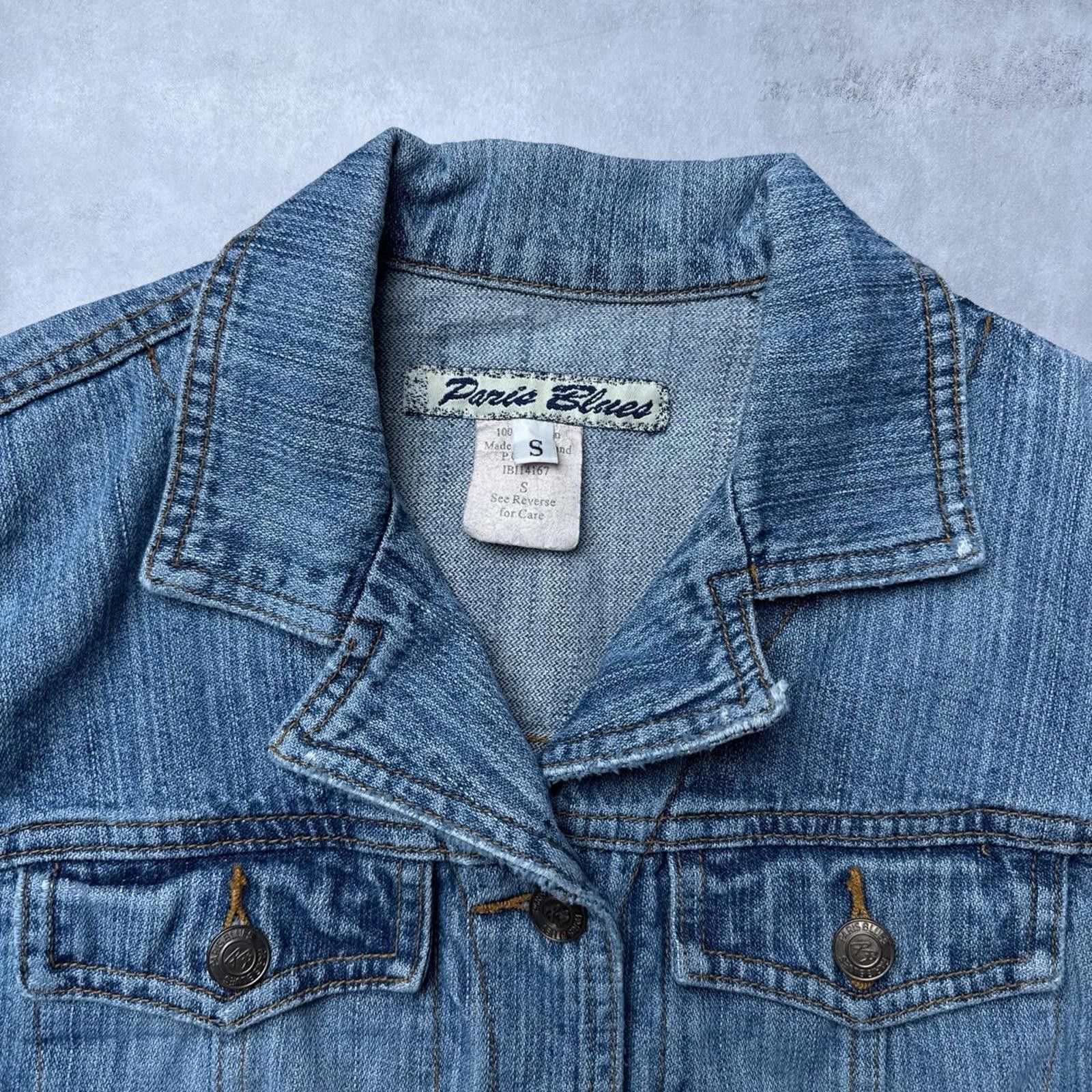 Other Y2K Paris Blues 00s Denim Jacket Size S / US 4 / IT 40 - 4 Thumbnail