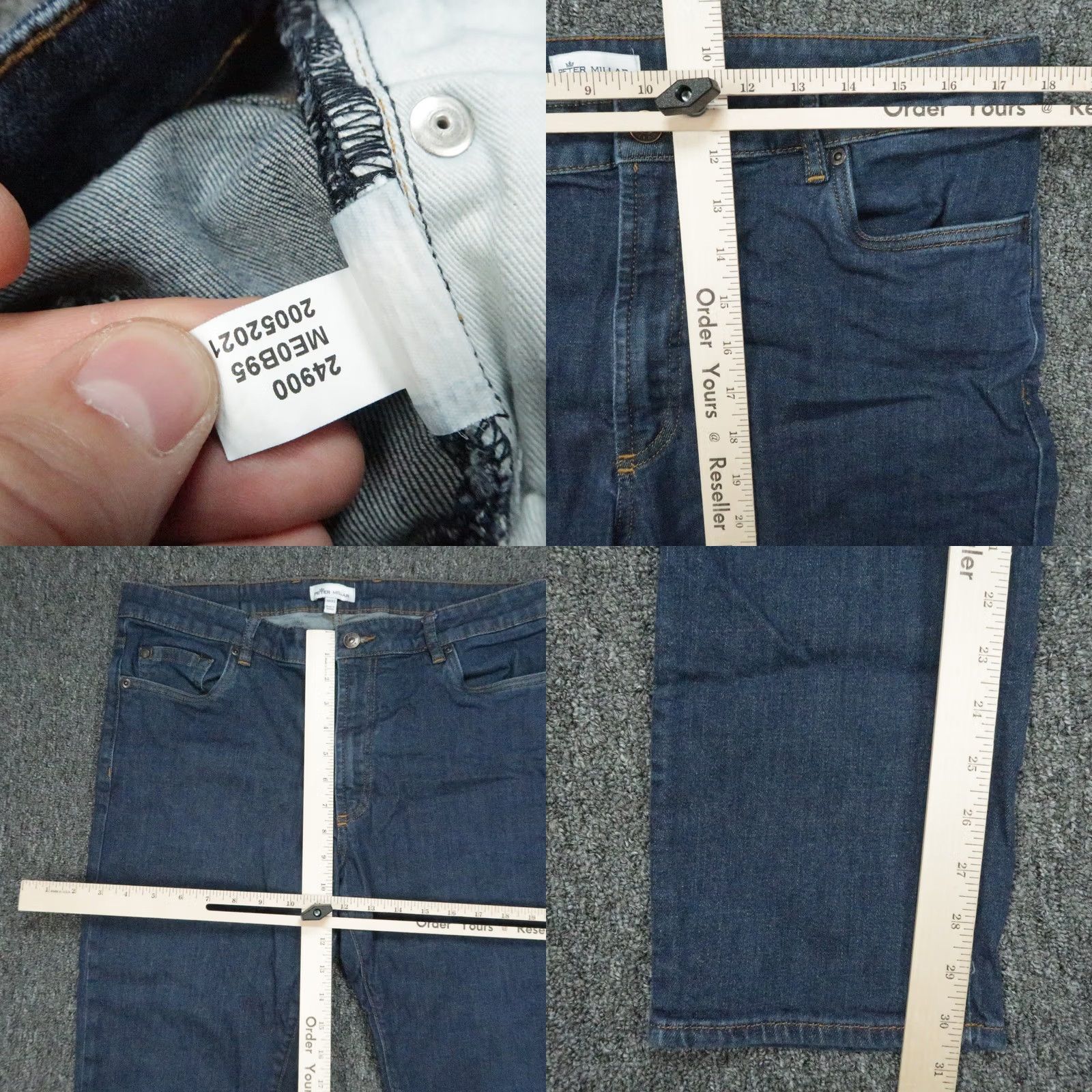 Peter Millar Peter Millar Jeans Mens 36x31 Blue Pilot Mill Stretch Denim 5 Pocket Straight Classic 90s Mens Size US 36 / EU 52 - 8 Thumbnail