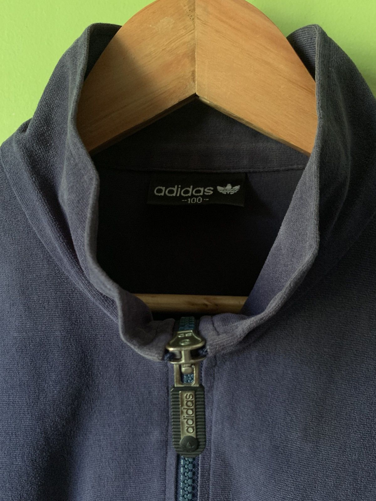 Adidas Vintage 1980s Adidas zip-up track jacket Size US L / EU 52-54 / 3 - 3 Thumbnail