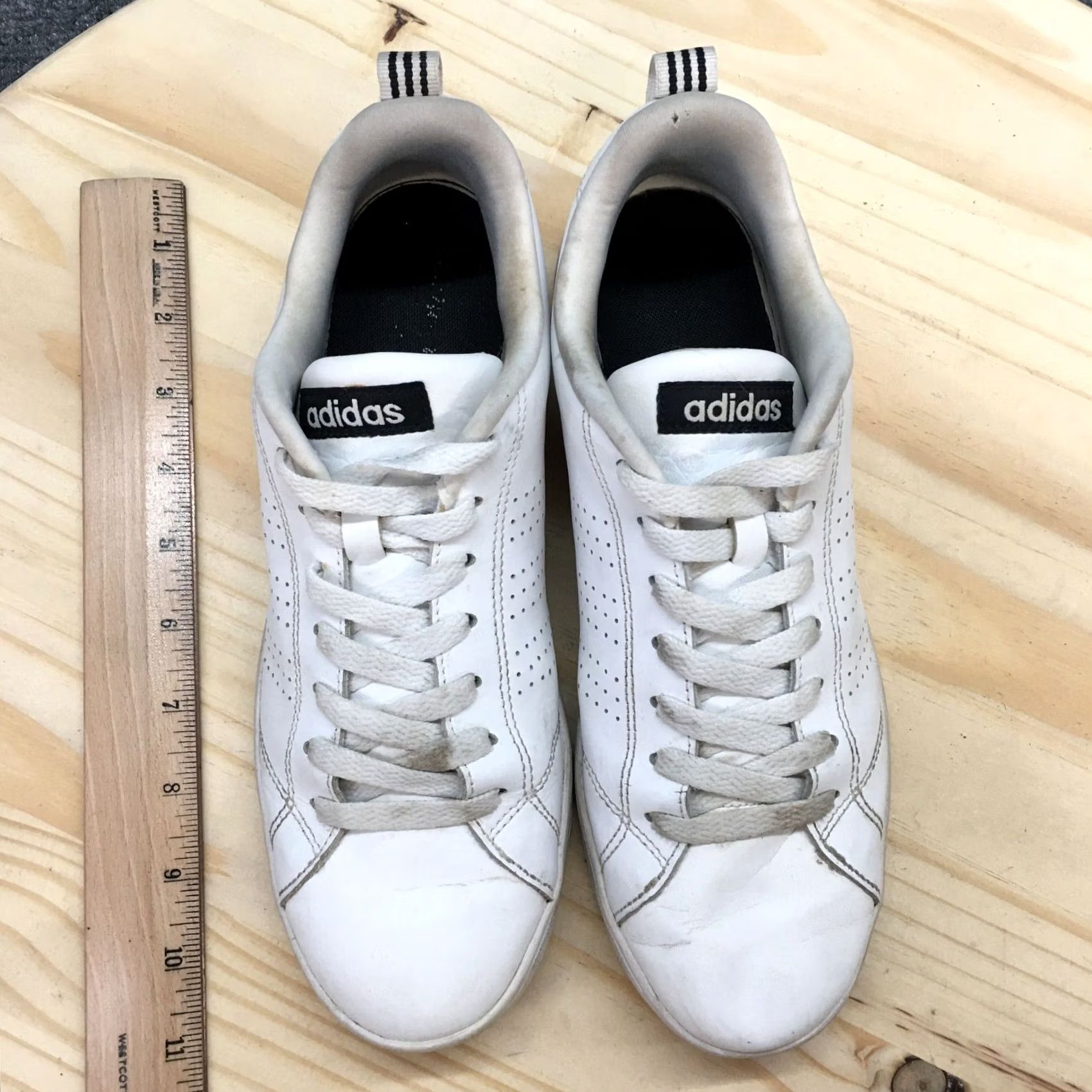 Adidas Adidas Sneaker Womens 8 White Neo Cloudfoam Advantage Lace Up Leather F99091 Size US 8 / IT 38 - 7 Thumbnail