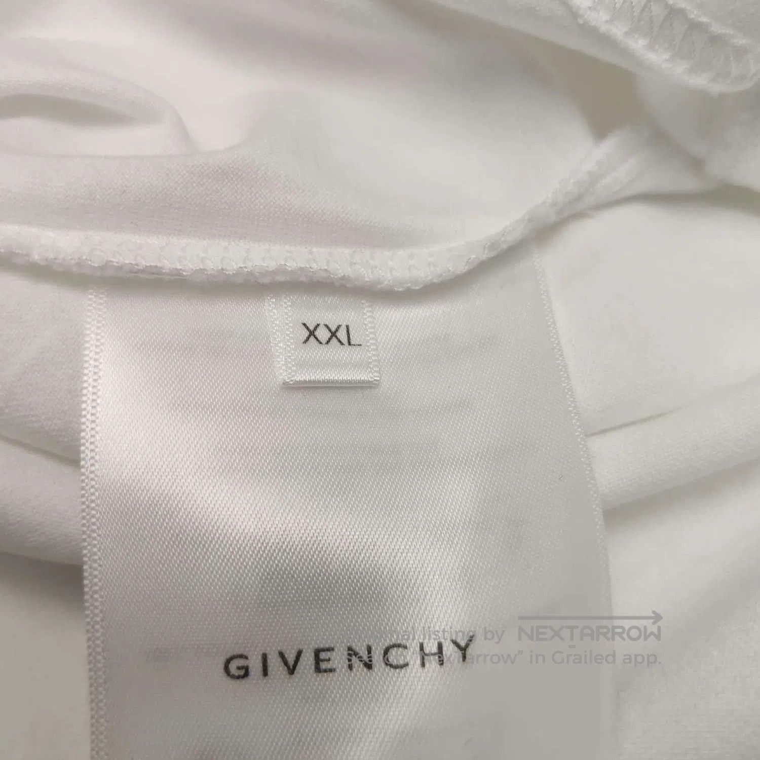 Givenchy Givenchy XXL Cotton Logo Crew Neck T-Shirt. Size US XXL / EU 58 / 5 - 5 Thumbnail