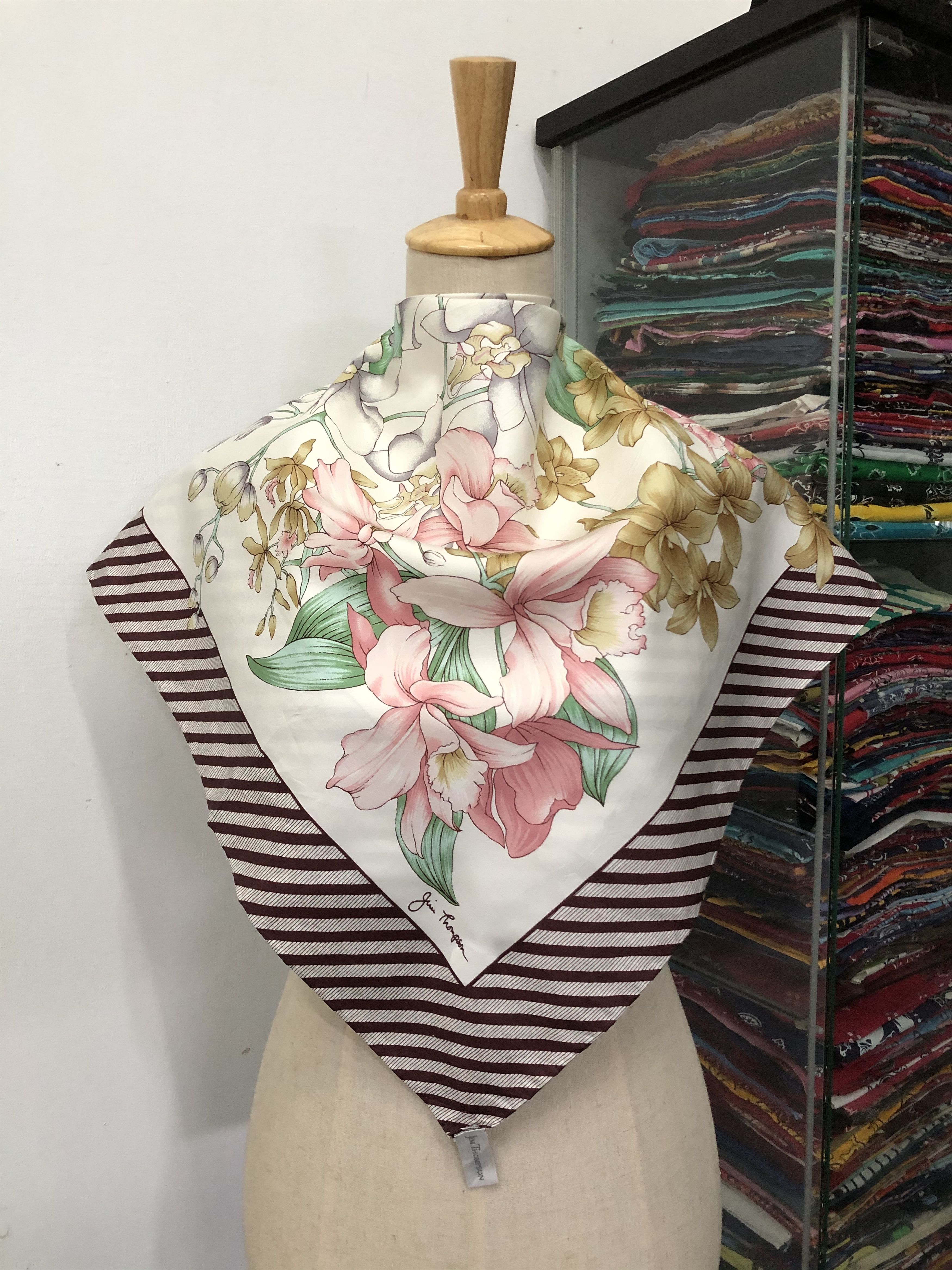 Jim Thompson Vintage Jim Thompson Silk Scarf Size ONE SIZE - 1 Thumbnail