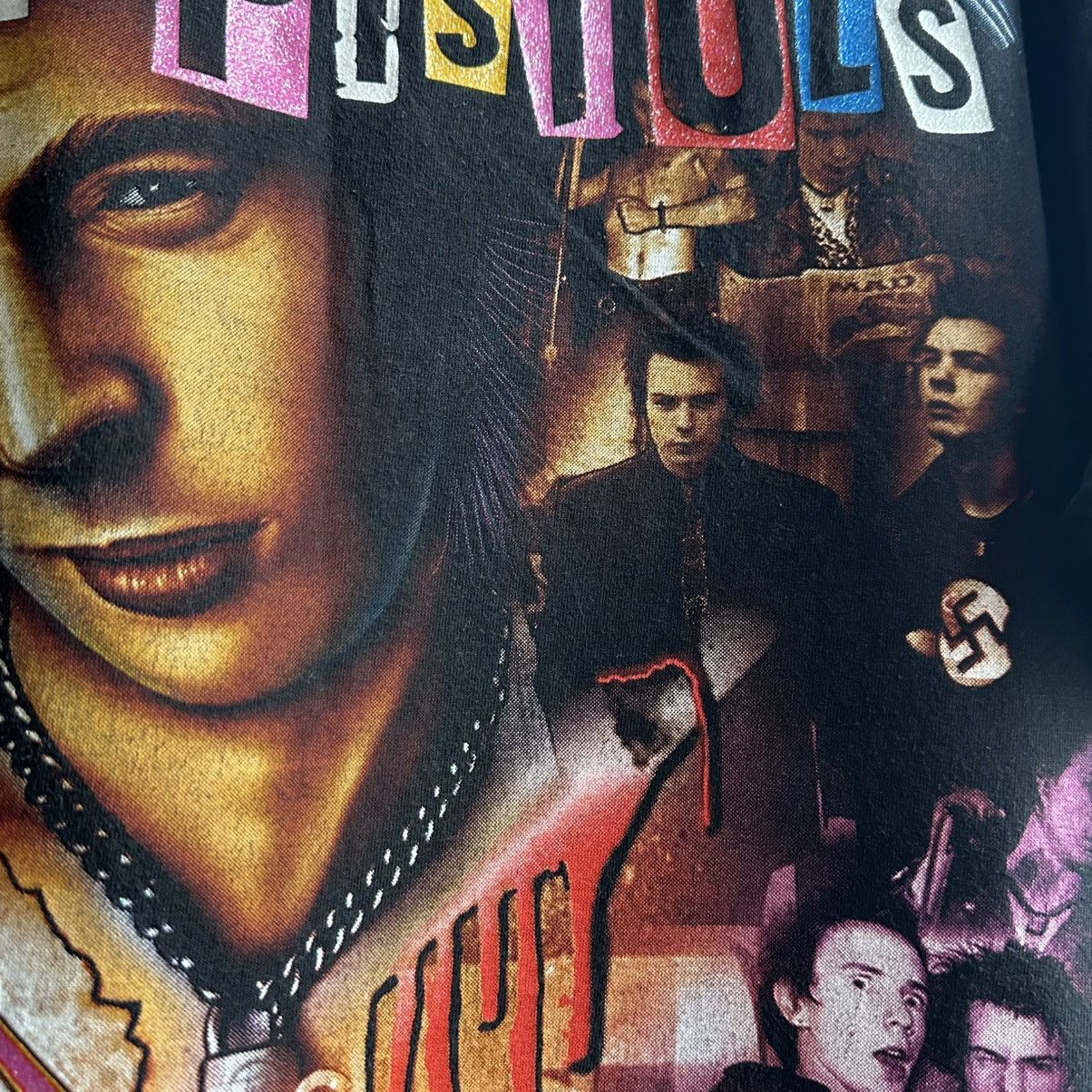 Band Tees × Vintage VINTAGE Y2K SEX PISTOLS GRAPHIC TEE Size US L / EU 52-54 / 3 - 5 Thumbnail
