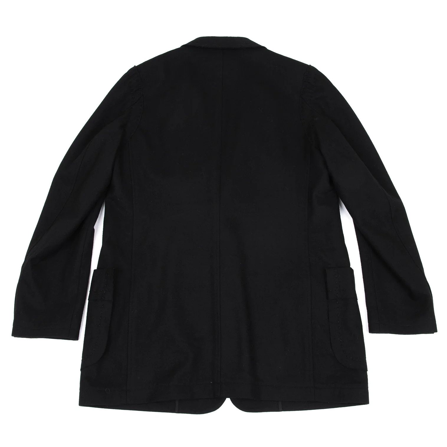 Yohji Yamamoto Yohji Yamamoto Wool Cut Stitch Design Jacket Size US L / EU 52-54 / 3 - 14 Thumbnail
