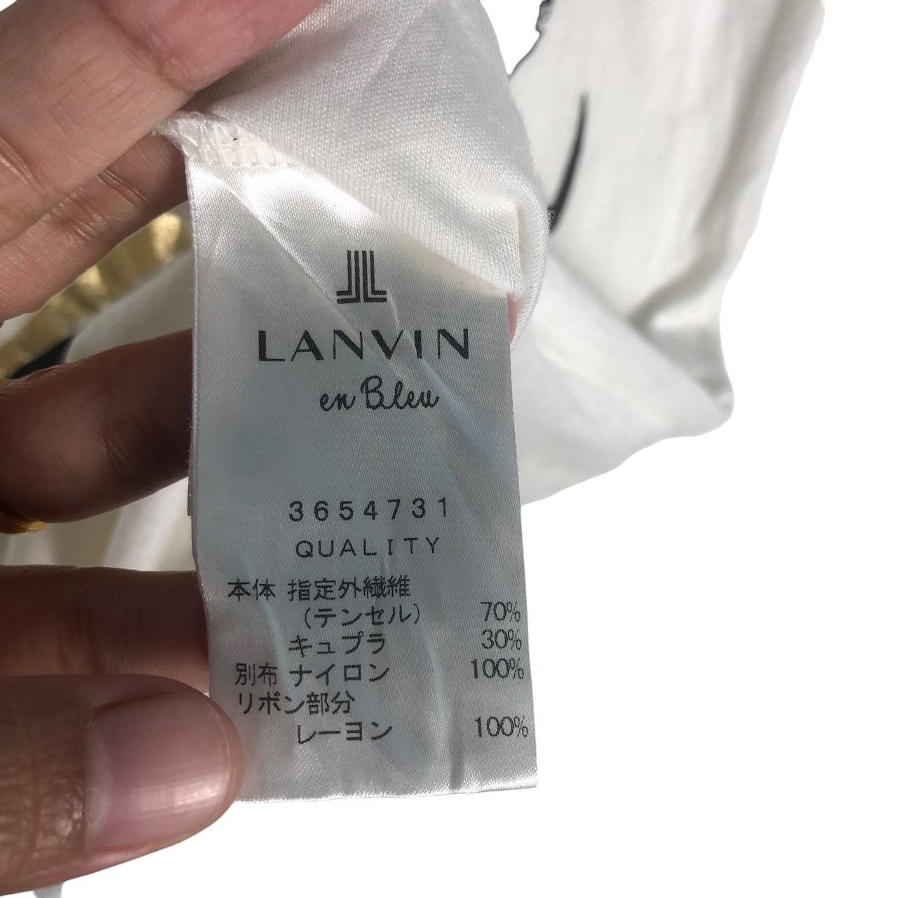 Lanvin Lanvin En Blue White T-Shirt Size XS / US 0-2 / IT 36-38 - 7 Thumbnail