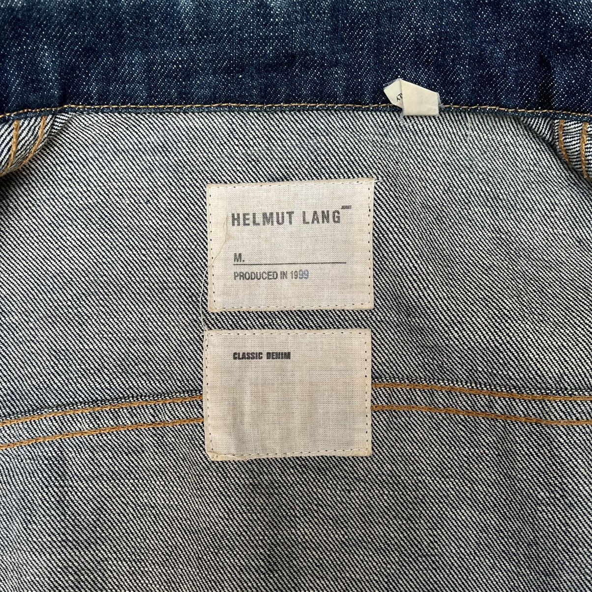 Helmut Lang Helmut lang AW1999 Elongated Sleeves Denim Trucker Jacket Size US M / EU 48-50 / 2 - 12 Thumbnail