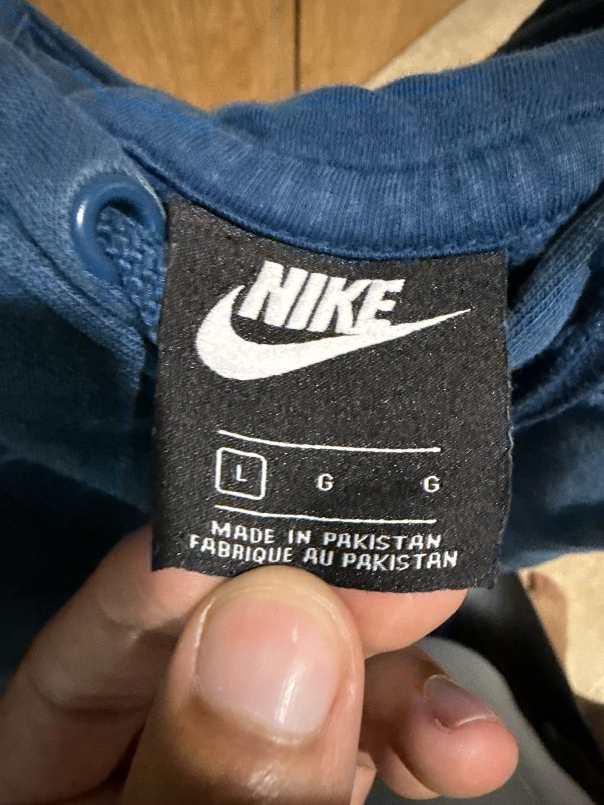 Nike Blue Nike Hoodie Size US L / EU 52-54 / 3 - 3 Thumbnail