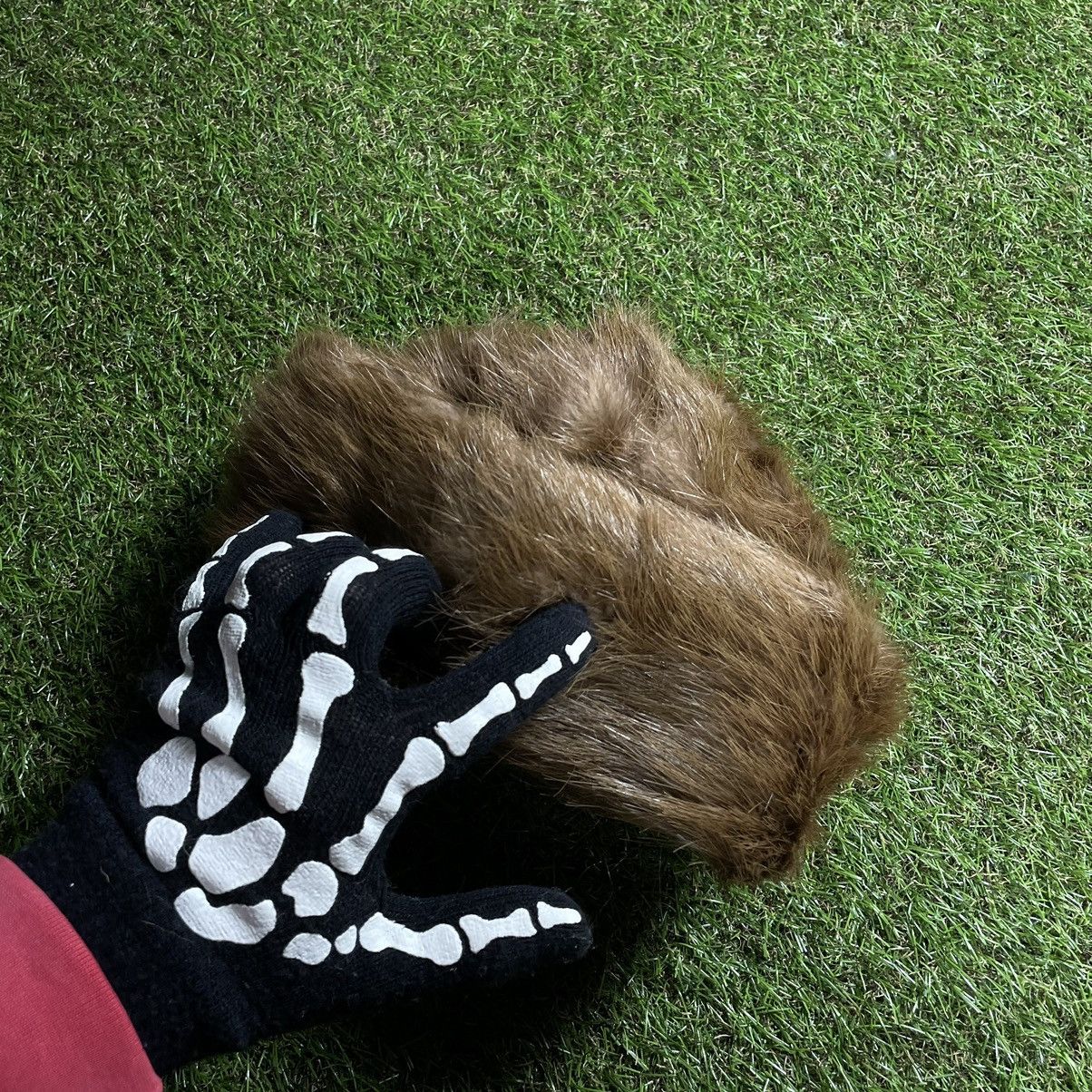 Vintage Vintage Y2K Fuzzy Mohair Beanie Brown Alt Goth Rave Boxy OS Size ONE SIZE - 1 Thumbnail