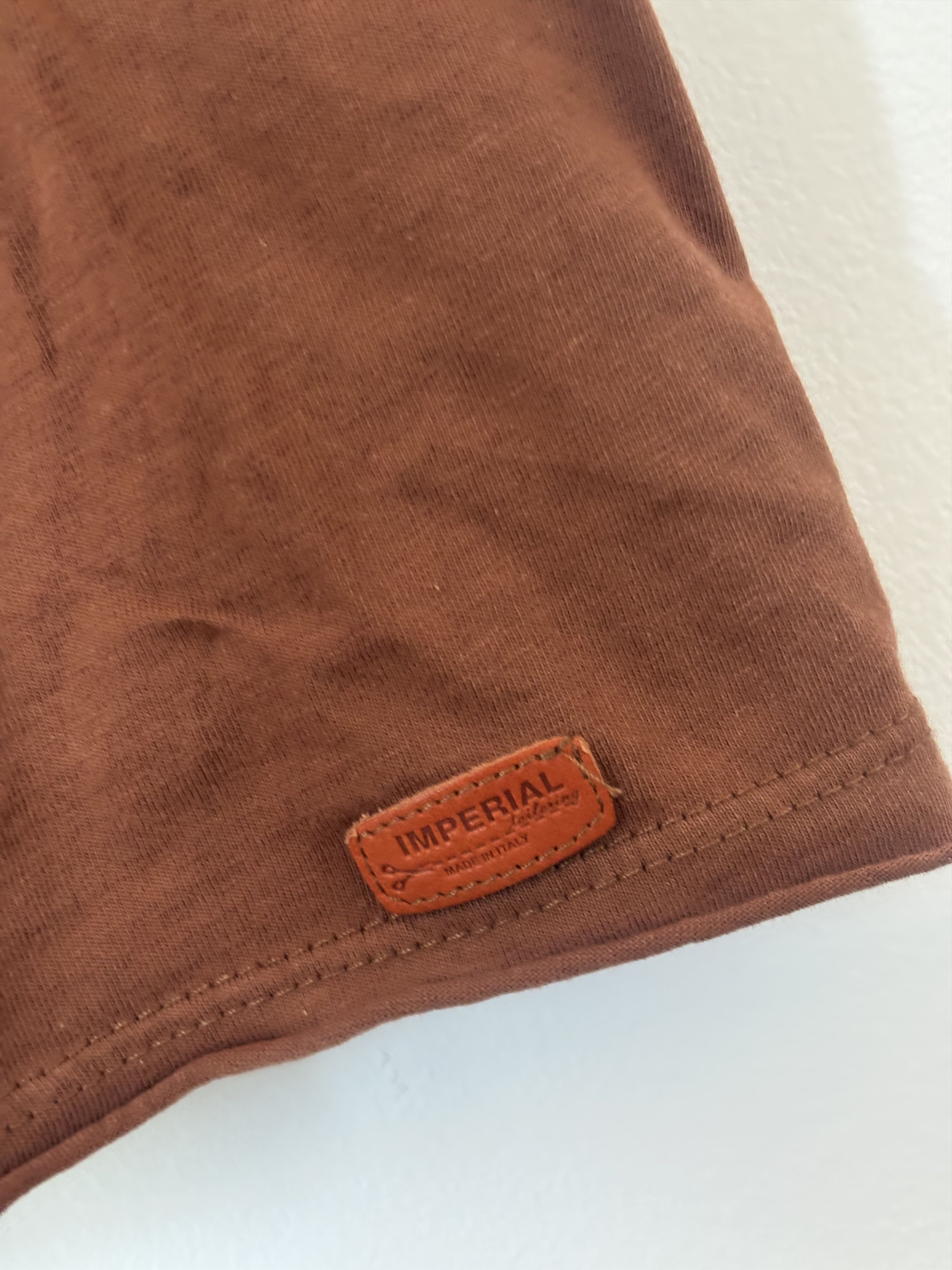 Imperial Italian Cotton Raw Hem Paper Thin Tee by Imperial Tailoring Size US XL / EU 56 / 4 - 5 Thumbnail