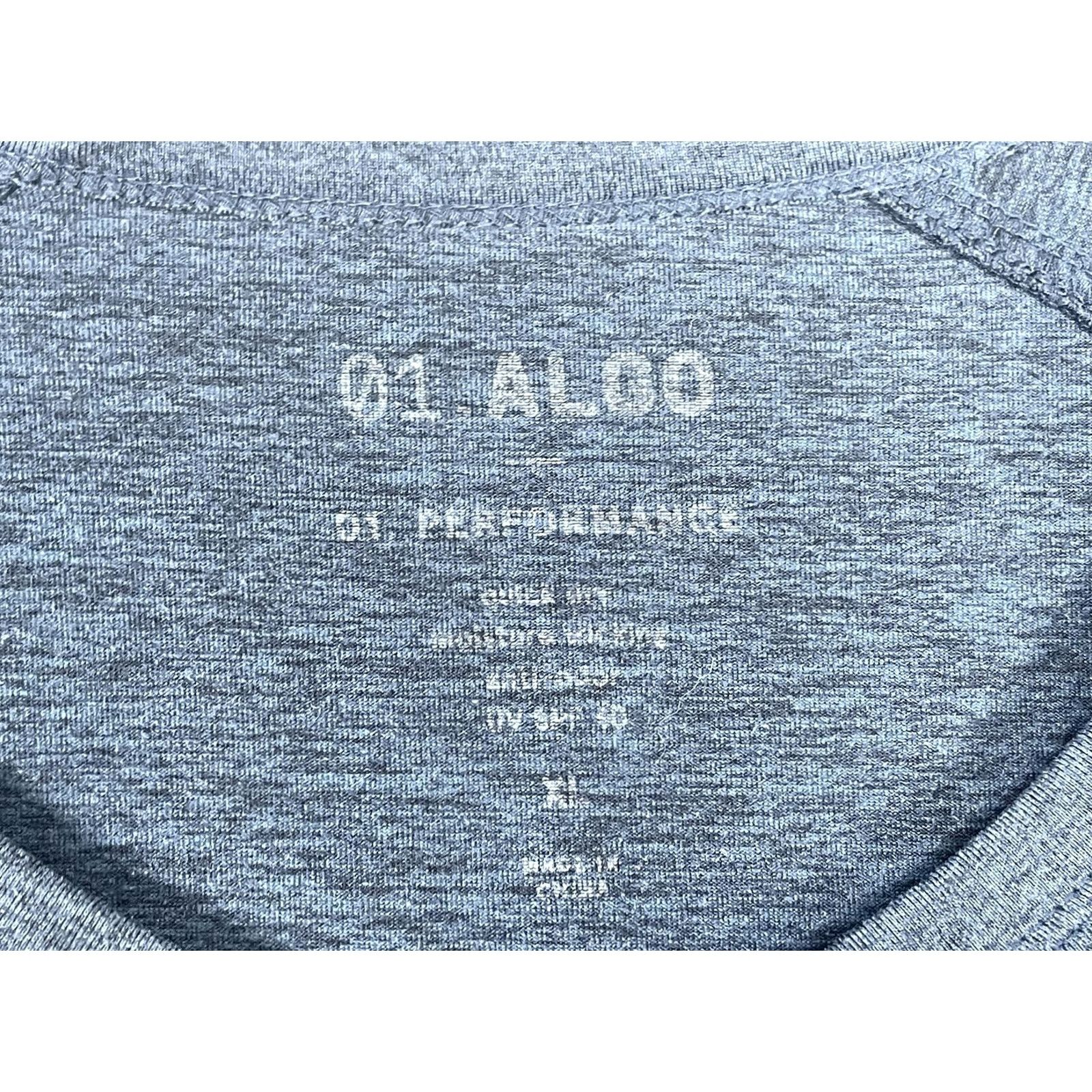 Vintage 01.ALGO Shirt Mens XL Blue Short Sleeve Henley Performance T-Shirt Tagless Size US XL / EU 56 / 4 - 6 Thumbnail