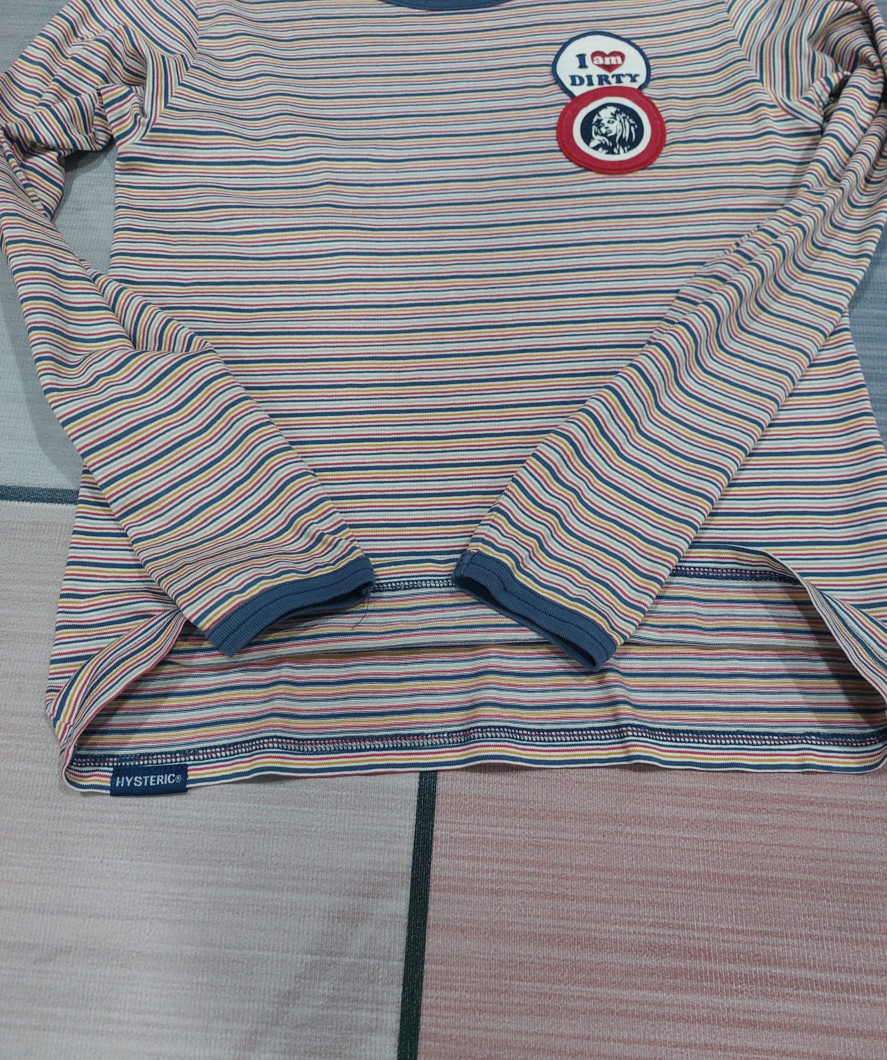 Hysteric Glamour × If Six Was Nine × Japanese Brand HYSTERIC GLAMOUR "I AM DIRTY" STRIPE T Size S / US 4 / IT 40 - 7 Thumbnail