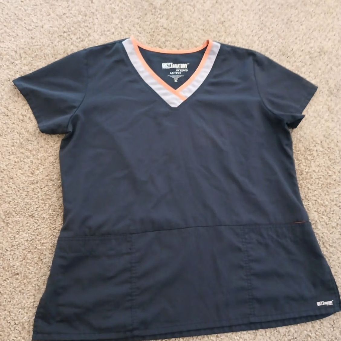 Vintage Grey'S Anatomy Top S Gray Active Scrub Womens Short Sleeve Neck Size S / US 4 / IT 40 - 5 Thumbnail