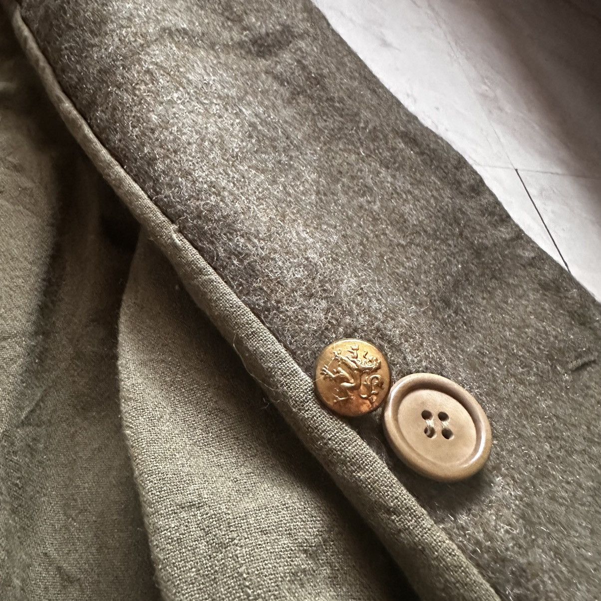 Other True Vintage 1900's to 1920's Military Wool Trench Jacket Size US XL / EU 56 / 4 - 4 Thumbnail