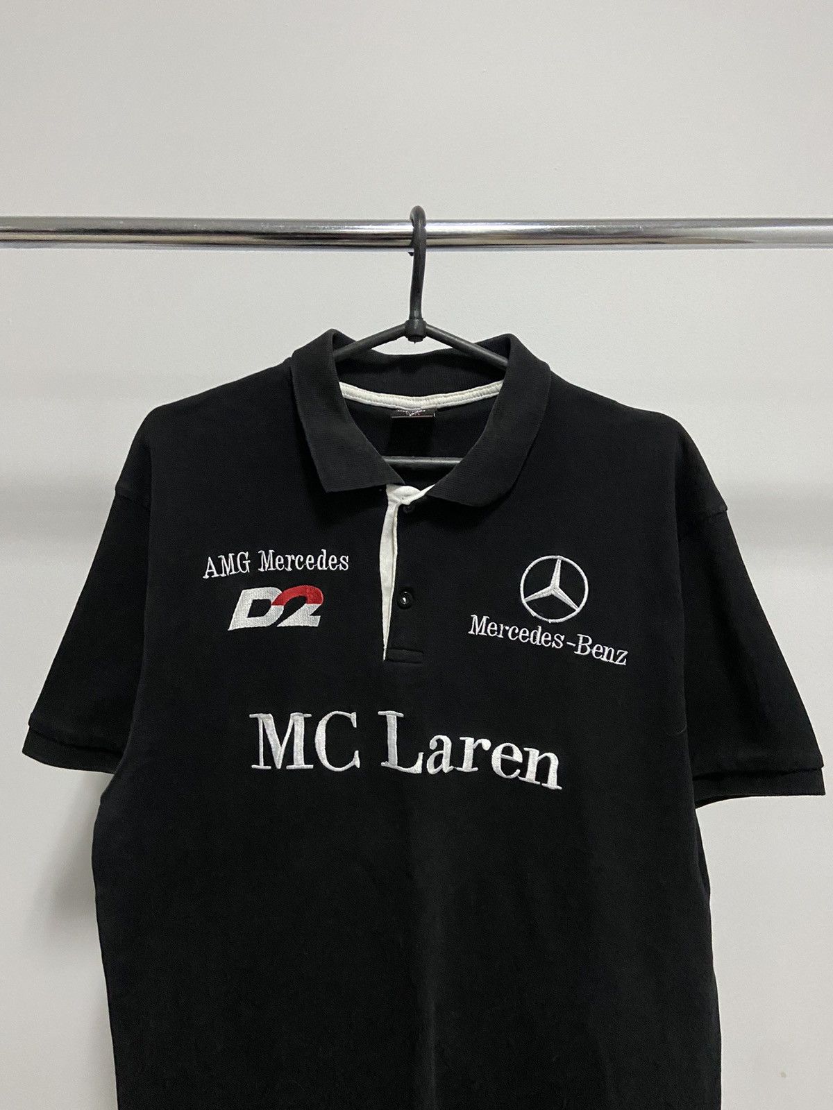 Mercedes-Benz Mercedes benz mclaren big logo t shirt polo racing vintage Size US XL / EU 56 / 4 - 3 Thumbnail