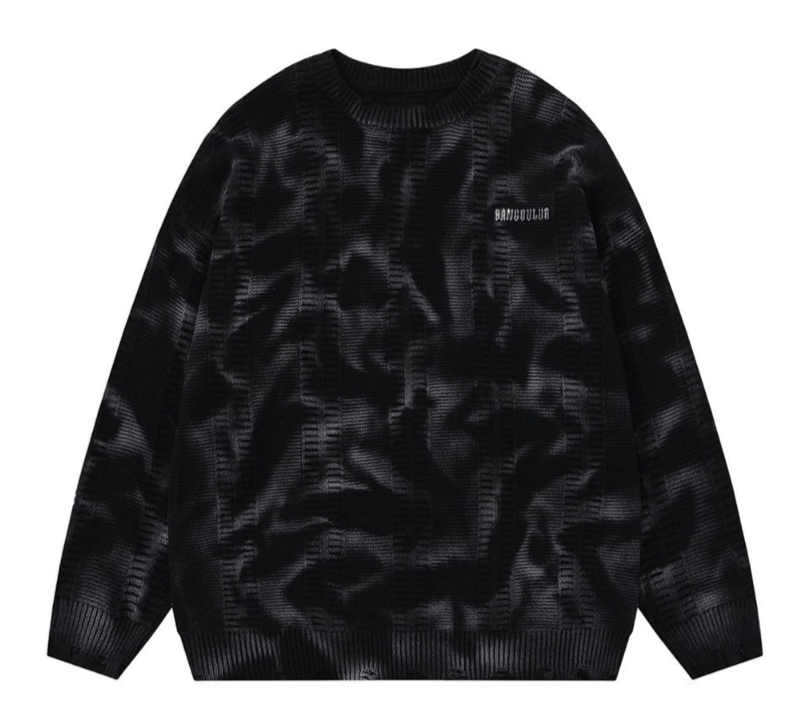 Japanese Brand Tie Dye Loose Knit Jumper Streetwear Size US S / EU 44-46 / 1 - 1 Thumbnail