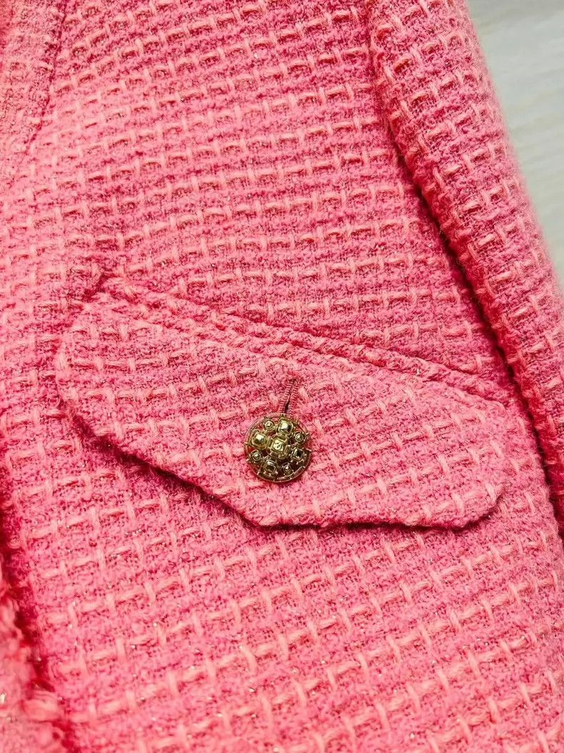 Chanel Chanel Four bags of watermelon red coats Size XXS / US 00 / IT 34 - 7 Thumbnail