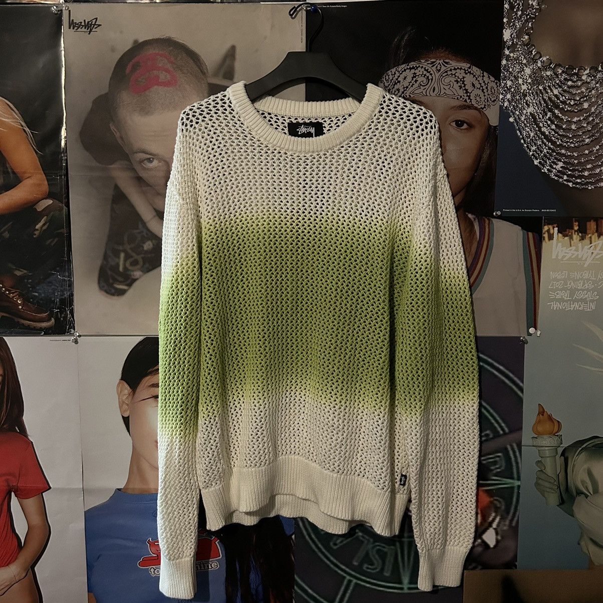 Stussy stussy pigment dyed loose gauge sweater | Grailed