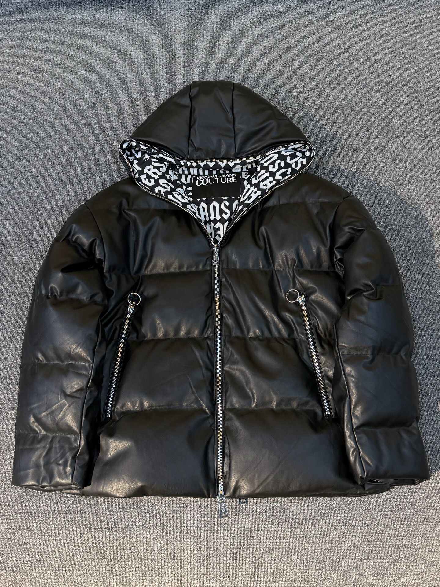 Versace Jeans Couture VERSACE JEANS COUTURE Hooded Down Jacket Size US M / EU 48-50 / 2 - 1 Thumbnail