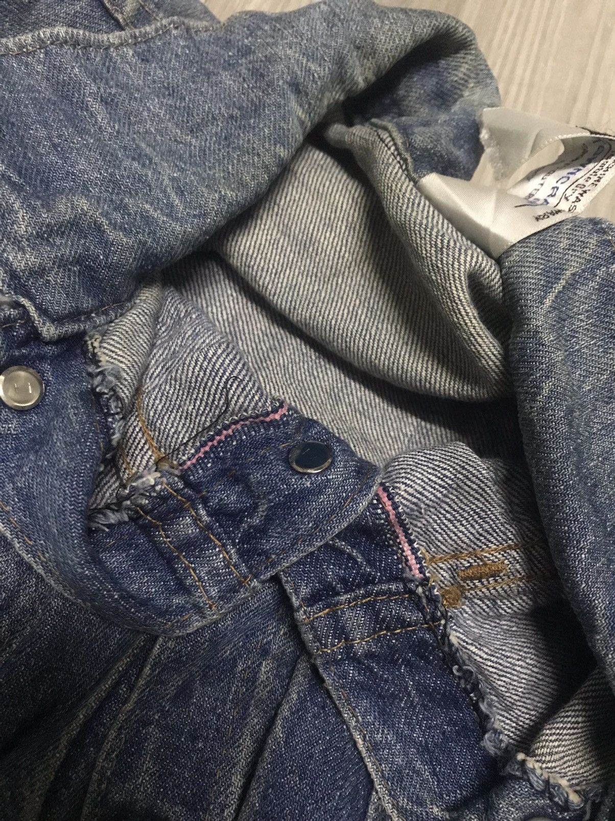 JCPenney 70s Vintage Selvedge Denim JC Penney Ranchcraft Jean Trucker Size S / US 4 / IT 40 - 13 Thumbnail