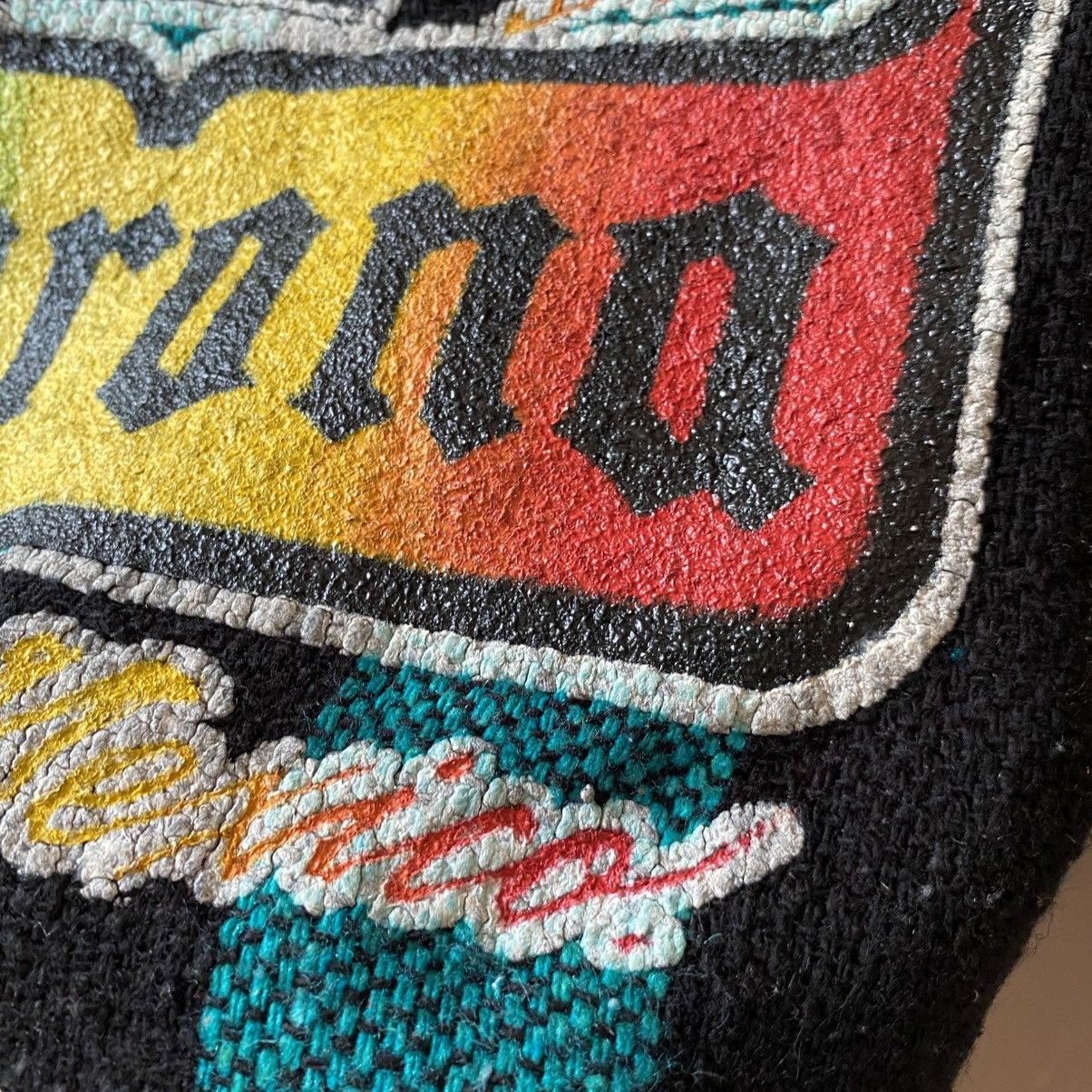 Vintage Black and Teal Striped Baja Hoodie Size US L / EU 52-54 / 3 - 8 Thumbnail