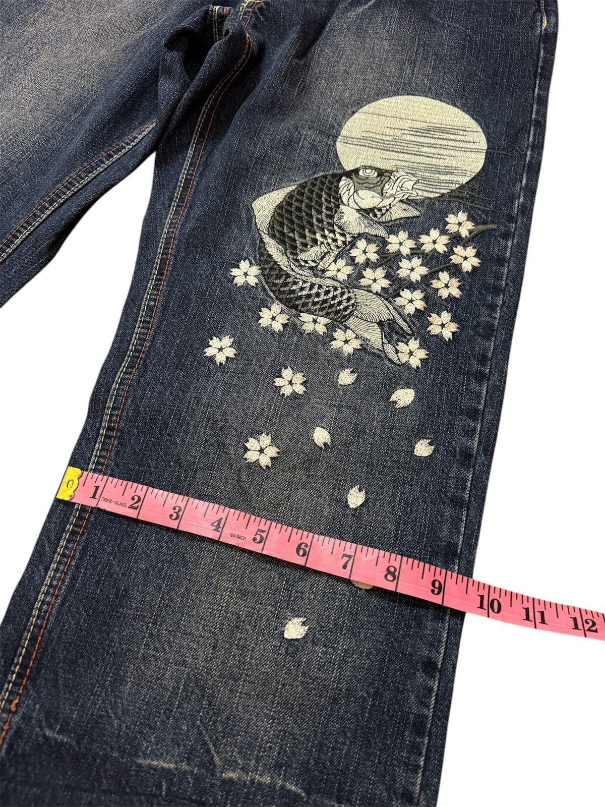 Japanese Brand INFINITY MULTIPOCKET KOI KARAKURI TAMASHII DESIGN DENIM Size US 33 - 22 Thumbnail