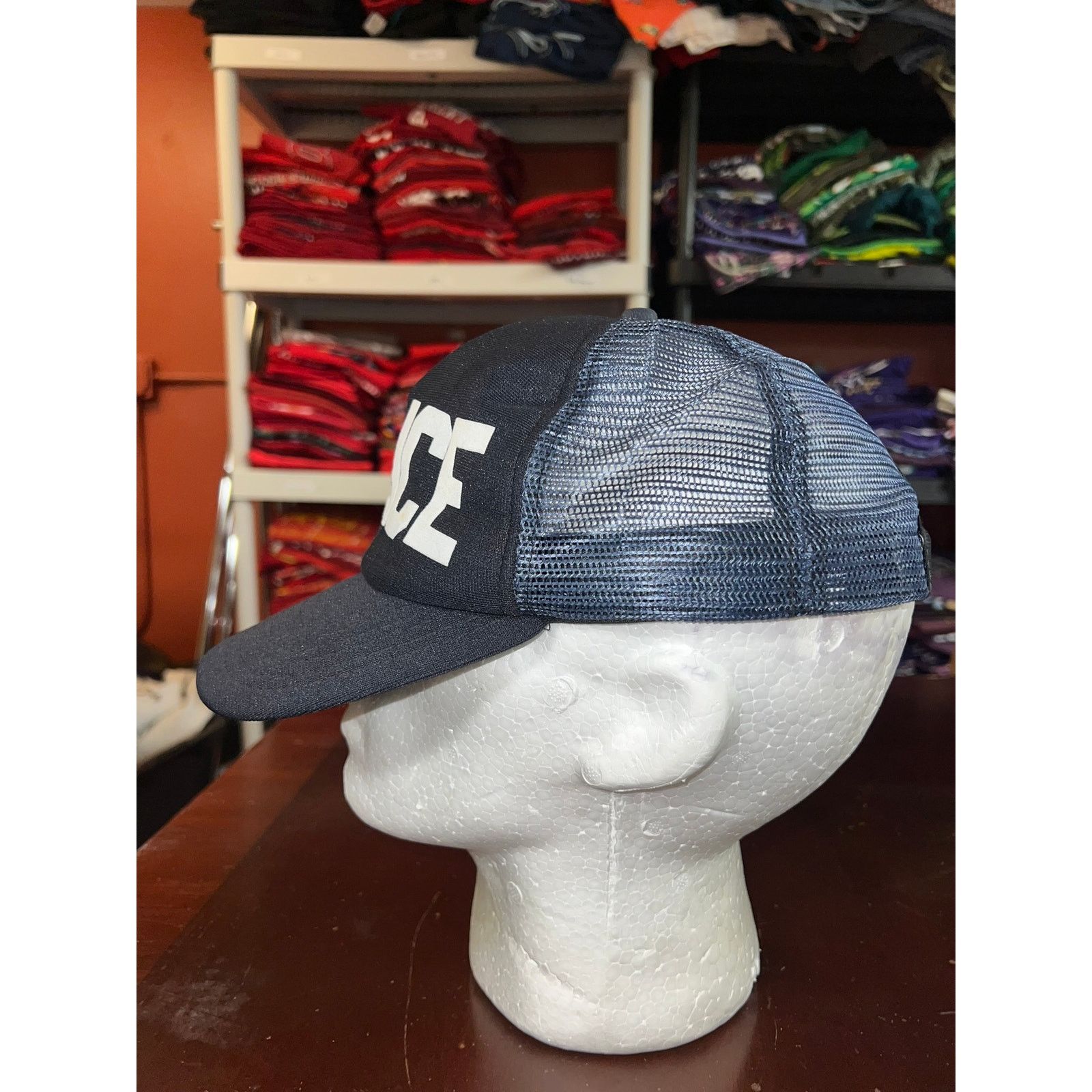 New Era Vintage Police Snapback Trucker Mesh Hat Cap New Era VTG Size ONE SIZE - 5 Thumbnail