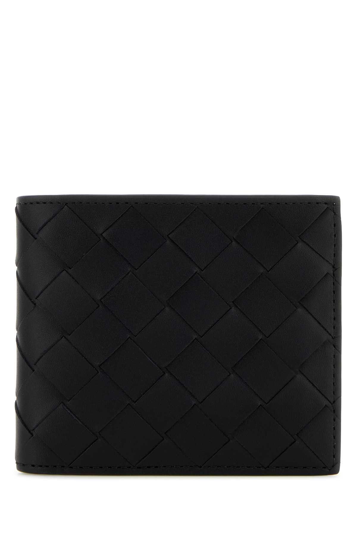 Bottega Veneta Black Leather Intrecciato Wallet Size ONE SIZE - 1 Thumbnail