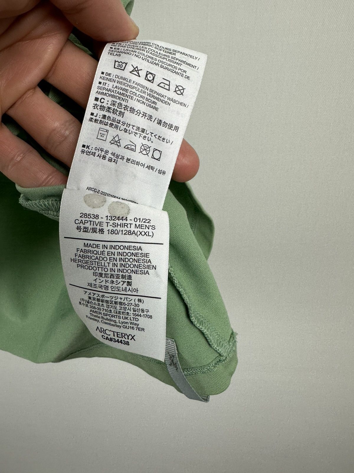 Arc'teryx Arc’teryx Captive T-Shirt Men’s XXL Light Green – Like New Size US XXL / EU 58 / 5 - 9 Thumbnail