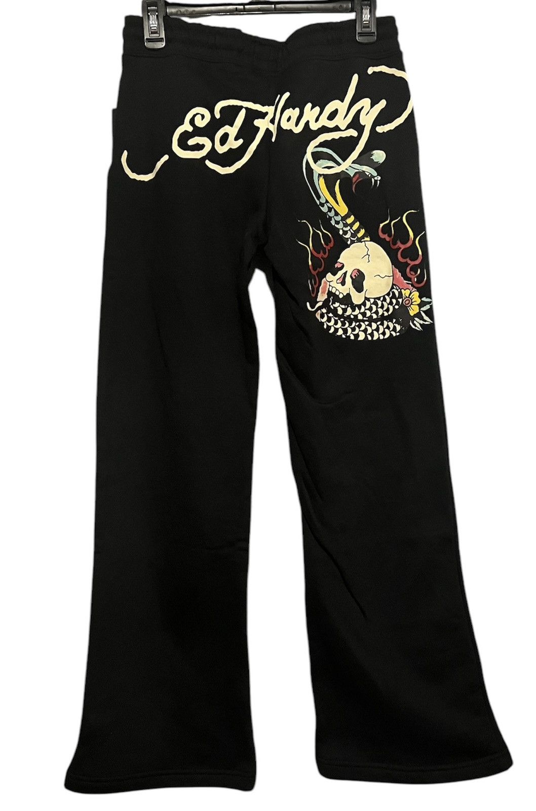 Designer × Ed Hardy Authentic Ed Hardy NYC Skull Flare Pants XL Size 34" / US 12 / IT 48 - 11 Thumbnail