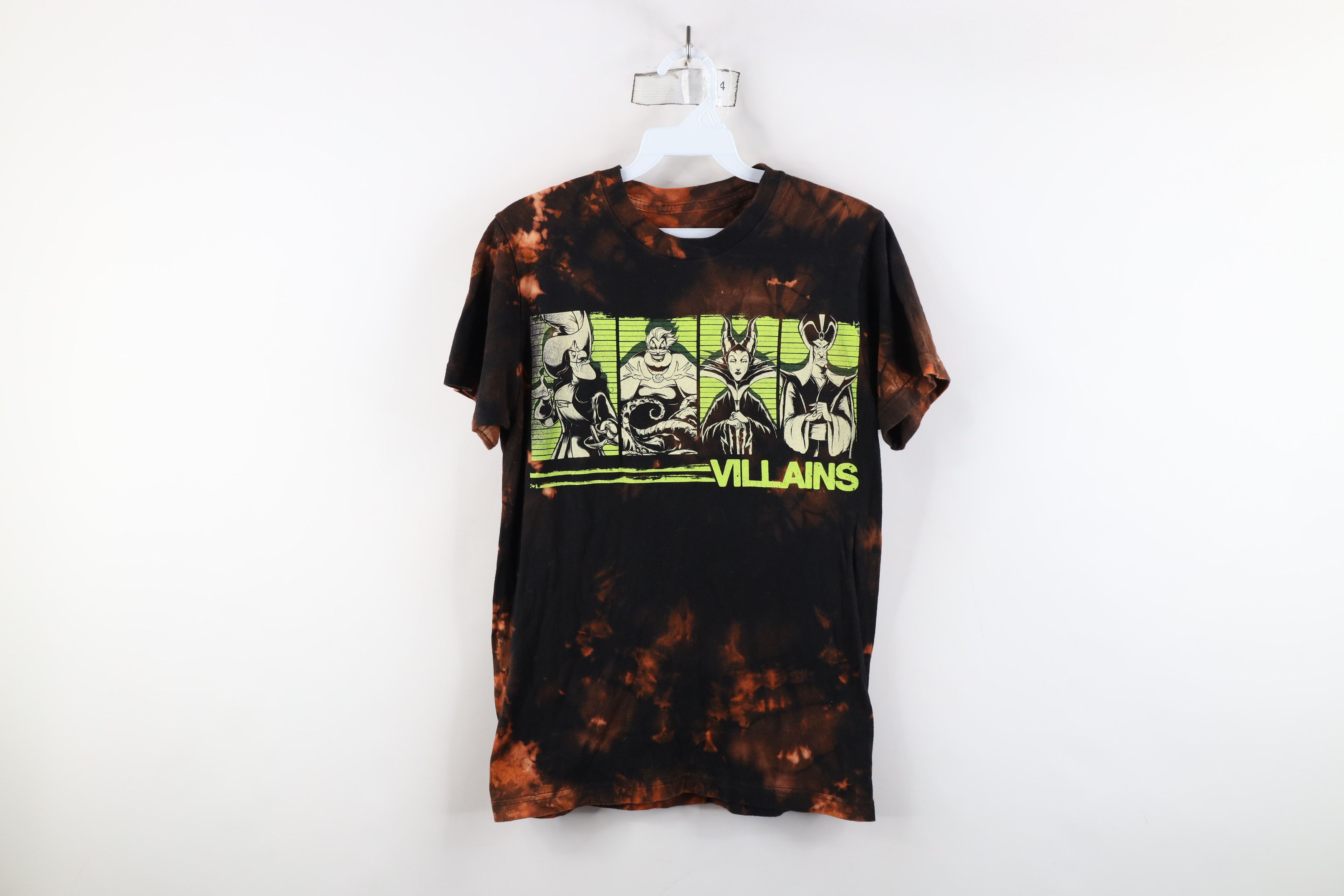 Disney × Vintage Vintage Disney Movie Villains Acid Wash Short Sleeve T-Shirt Size S / US 4 / IT 40 - 1 Thumbnail