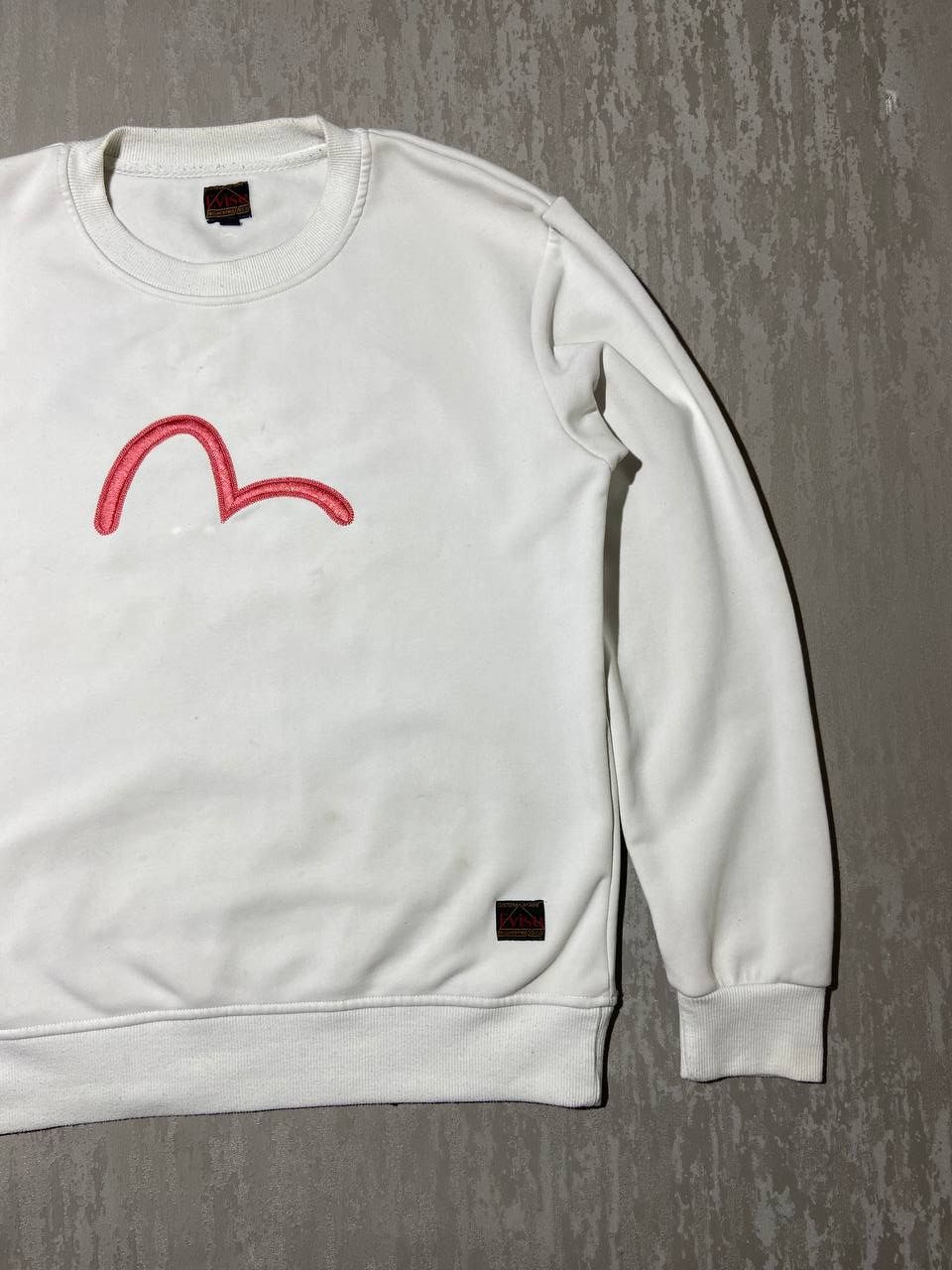 Evisu × Japanese Brand × Vintage Evisu Big Logo Sweatshirt White Size US S / EU 44-46 / 1 - 4 Thumbnail