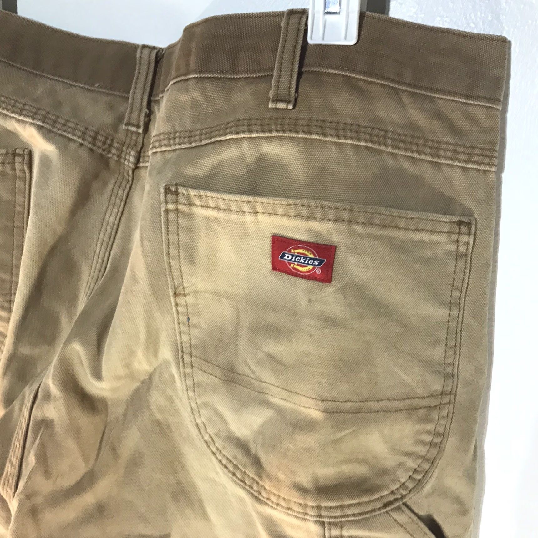 Dickies Dickies Carpenter Work Pants Men’s 38x32 Brown Canvas Straight Leg Casual Workwear Size US 38 / EU 54 - 6 Thumbnail