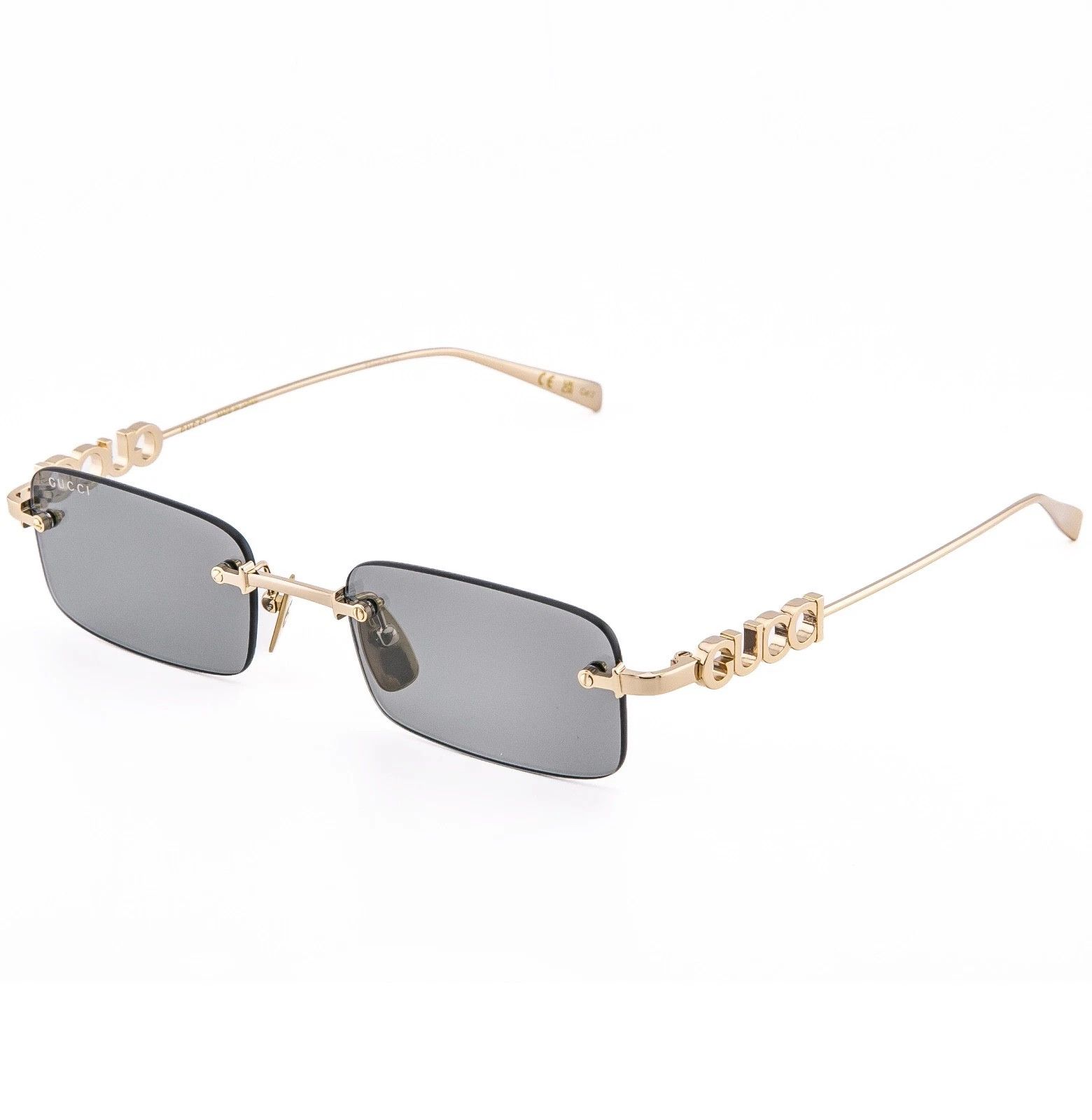 Gucci GUCCI 1808 Gold Silver Mirror Logo GG1808S Sunglasses 003 Size ONE SIZE - 5 Thumbnail