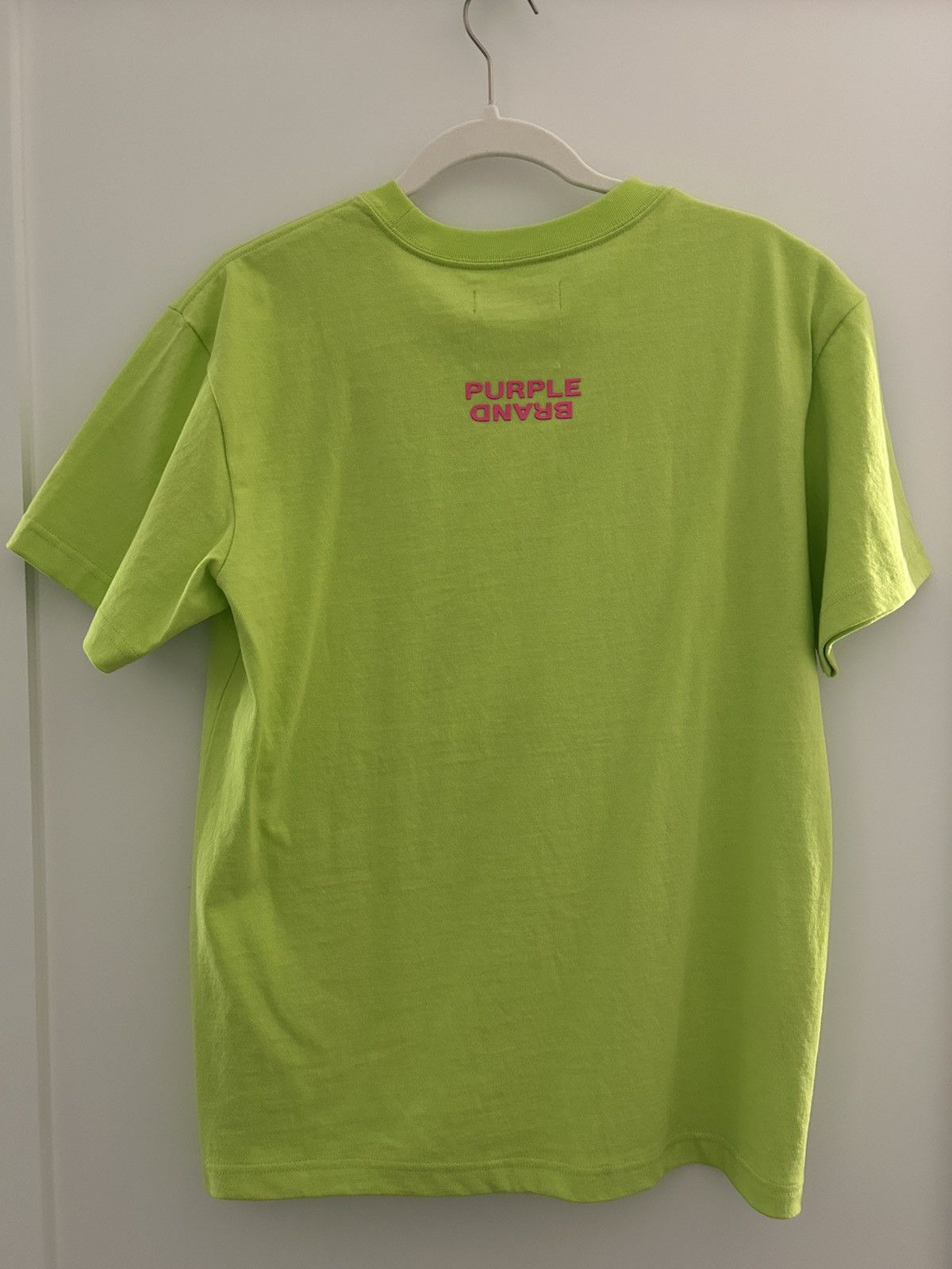 Purple Brand Purple Brand Neon Green Logo T-Shirt Size XS Size US XS / EU 42 / 0 - 2 Thumbnail