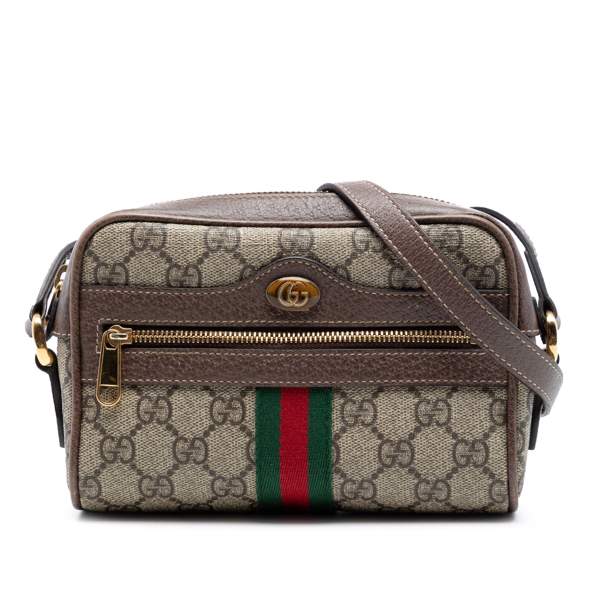 Gucci Mini GG Supreme Web Ophidia Crossbody Size ONE SIZE - 1 Thumbnail