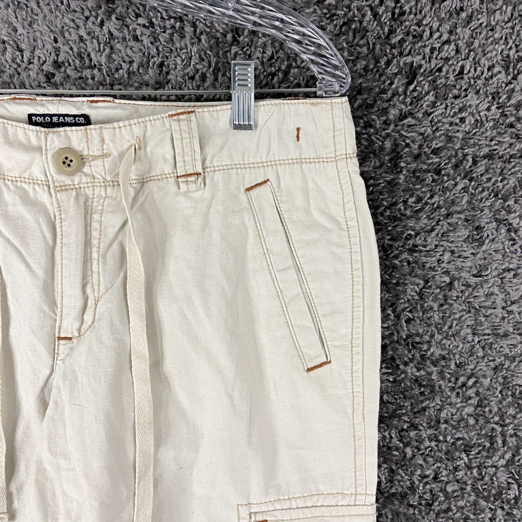 Polo Ralph Lauren VINTAGE Polo Jeans Co Ralph Lauren Capri Beige Women's 12 Pants Capri Beige 12 Womens Size 34" / US 12 / IT 48 - 3 Thumbnail