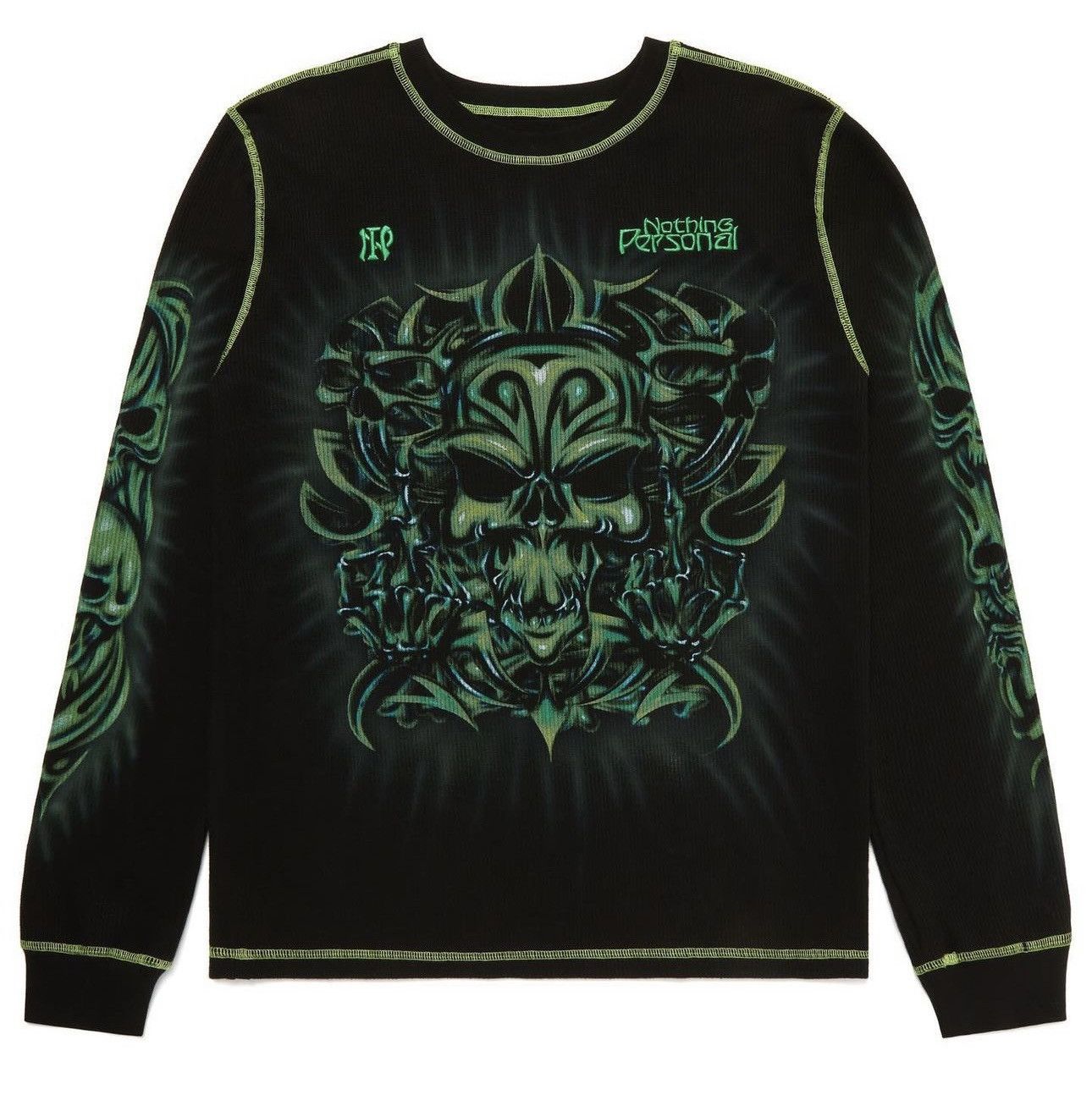 Vintage Brand New Airbrushed Nothing Personal x Hellstar Thermal XL Size US XL / EU 56 / 4 - 7 Thumbnail