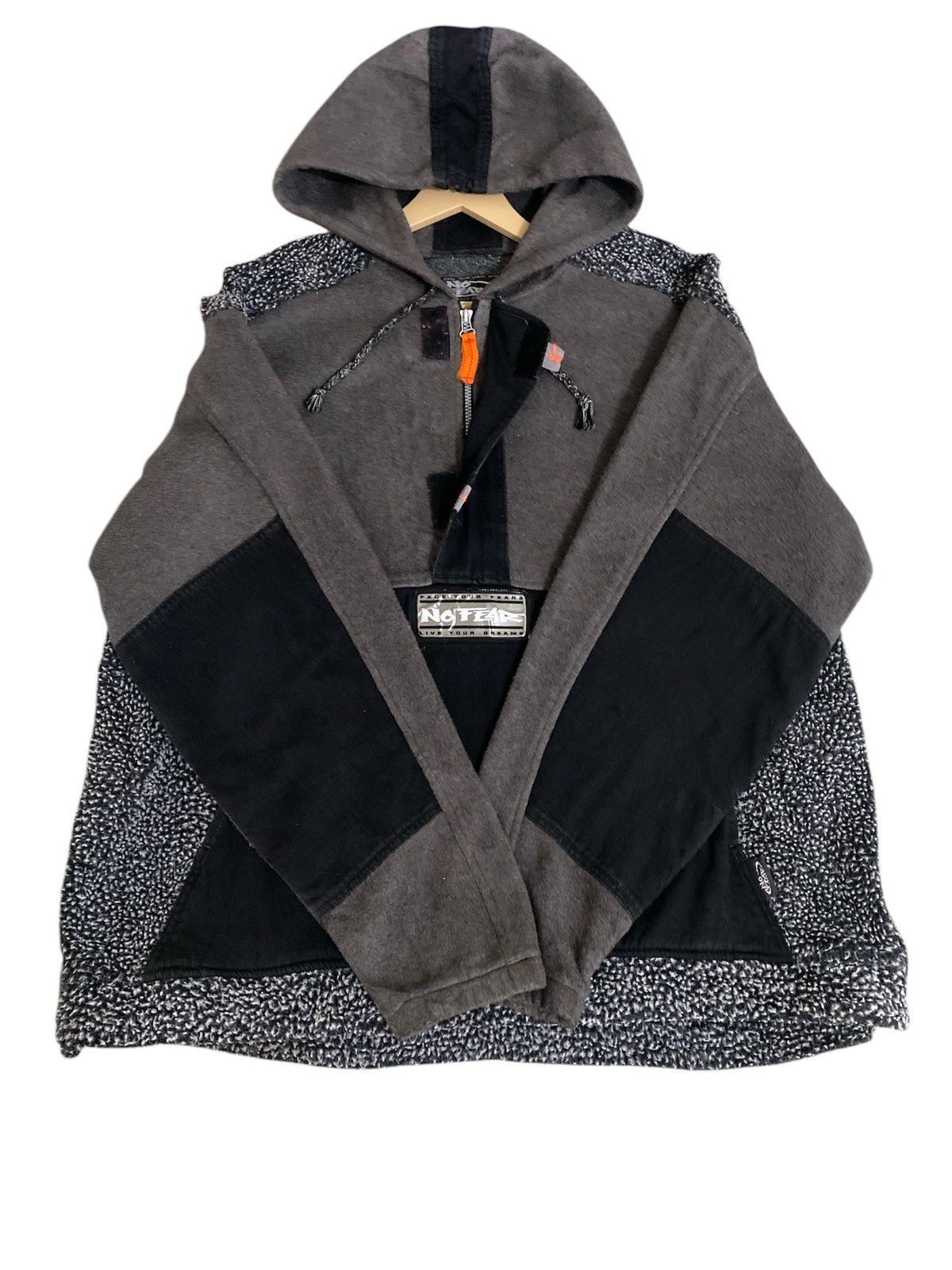 No Fear × Vintage Vintage No Fear Anorak Half Zipper Fleece Rare Design Size US XL / EU 56 / 4 - 3 Thumbnail